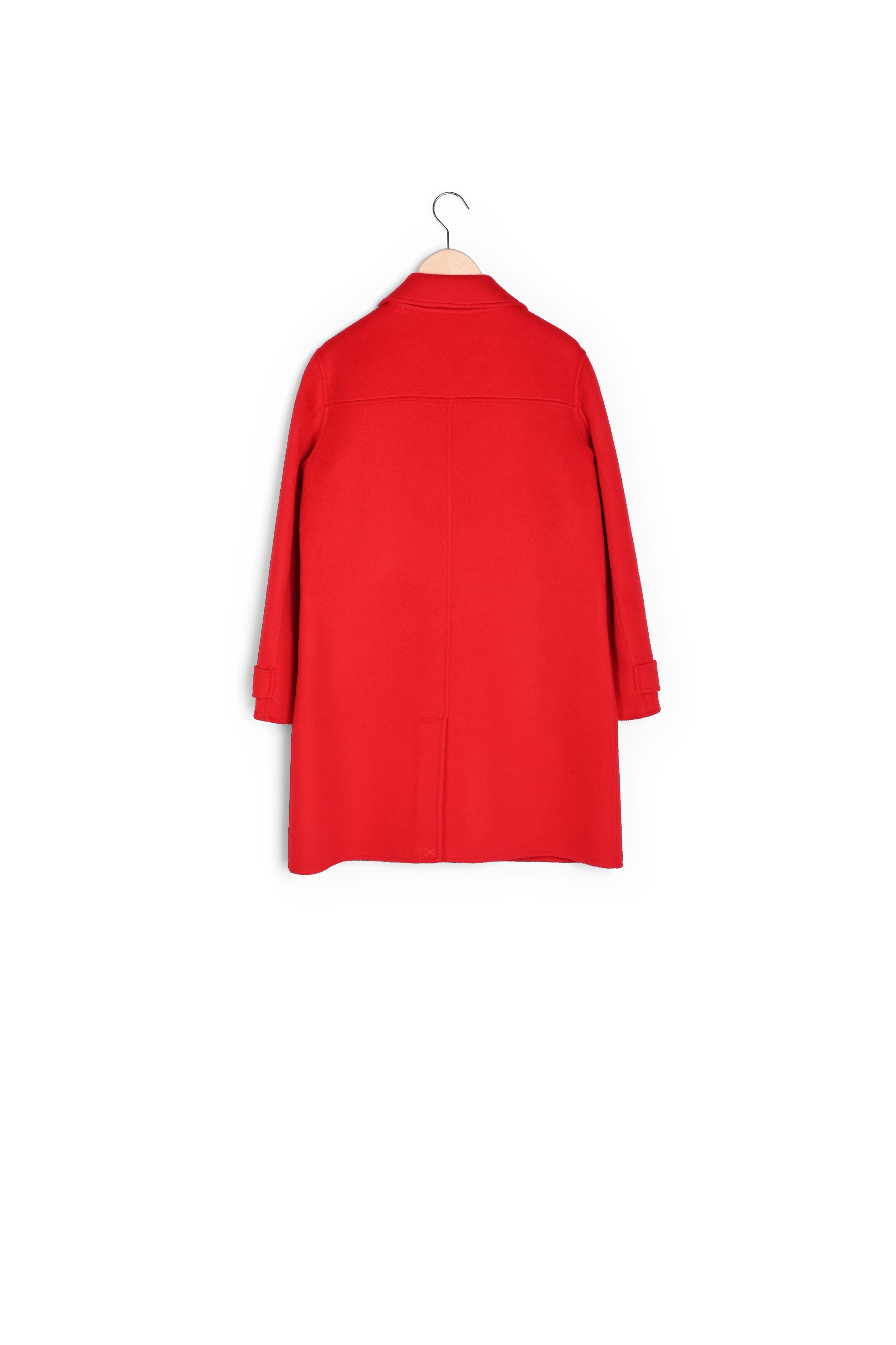 Manteau Melinda rouge en laine double face Faume - seconde main