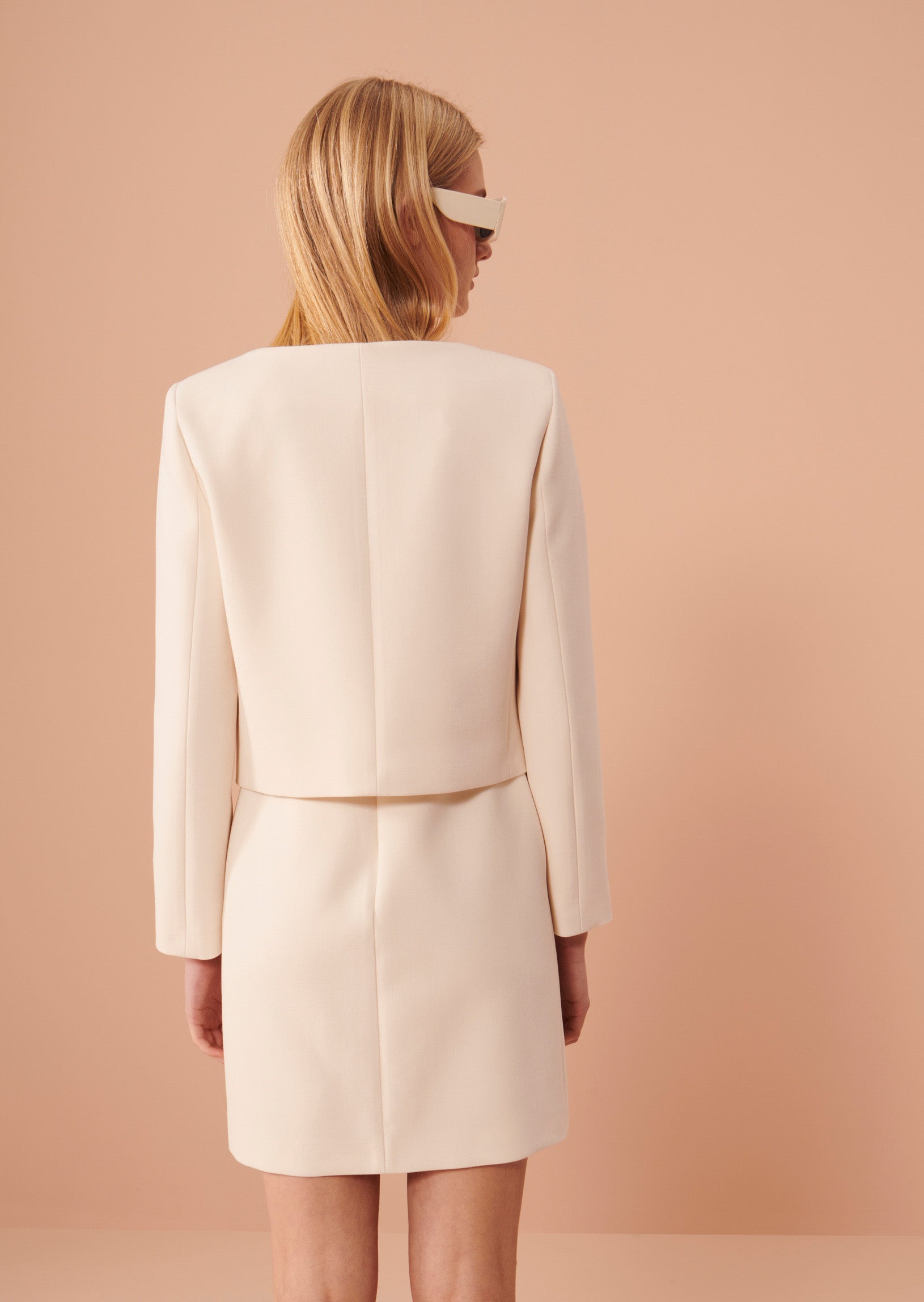 Veste Vernis écrue en toile double Faume - seconde main