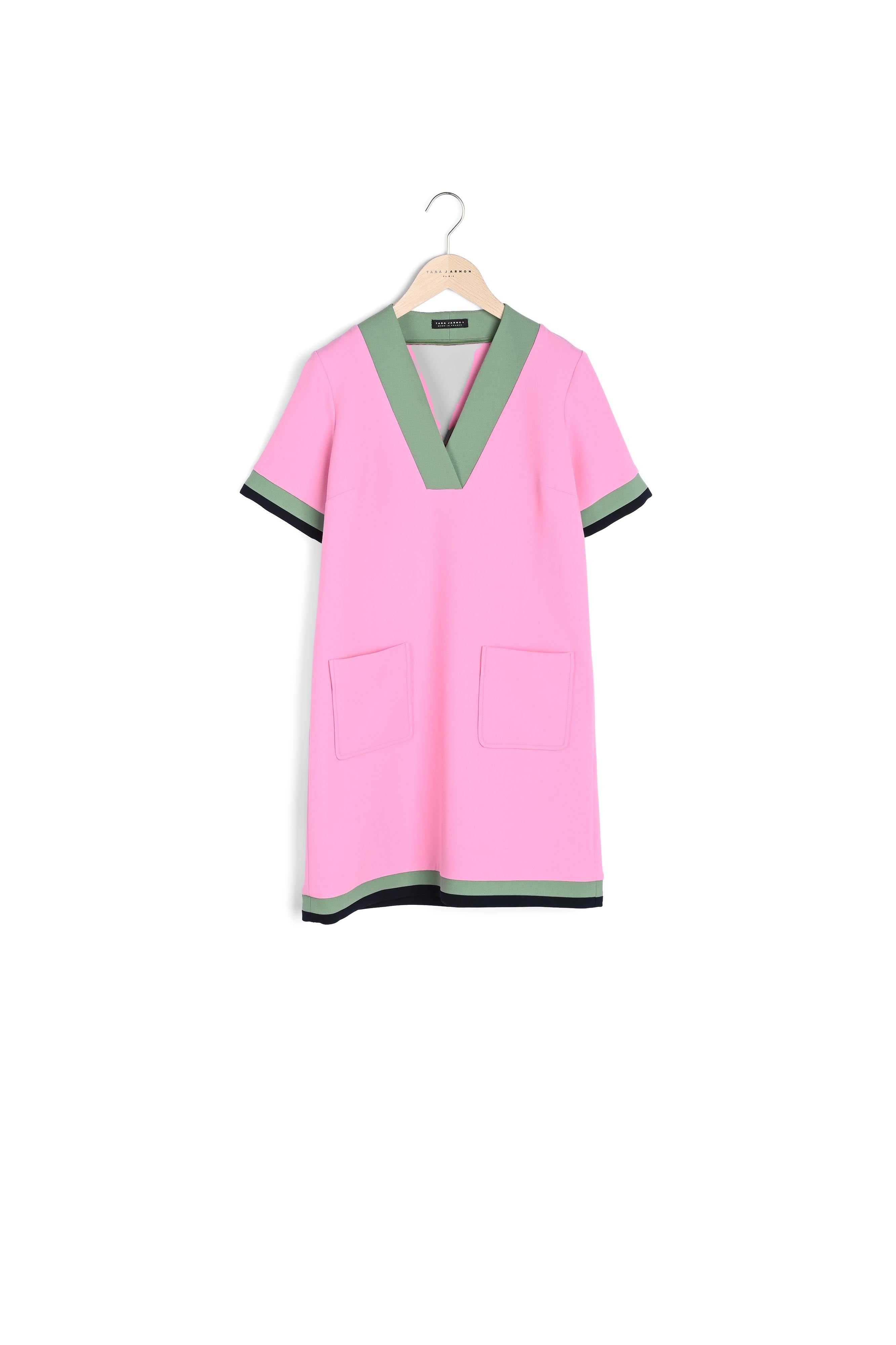 Robe Reowa rose en toile double Faume - seconde main