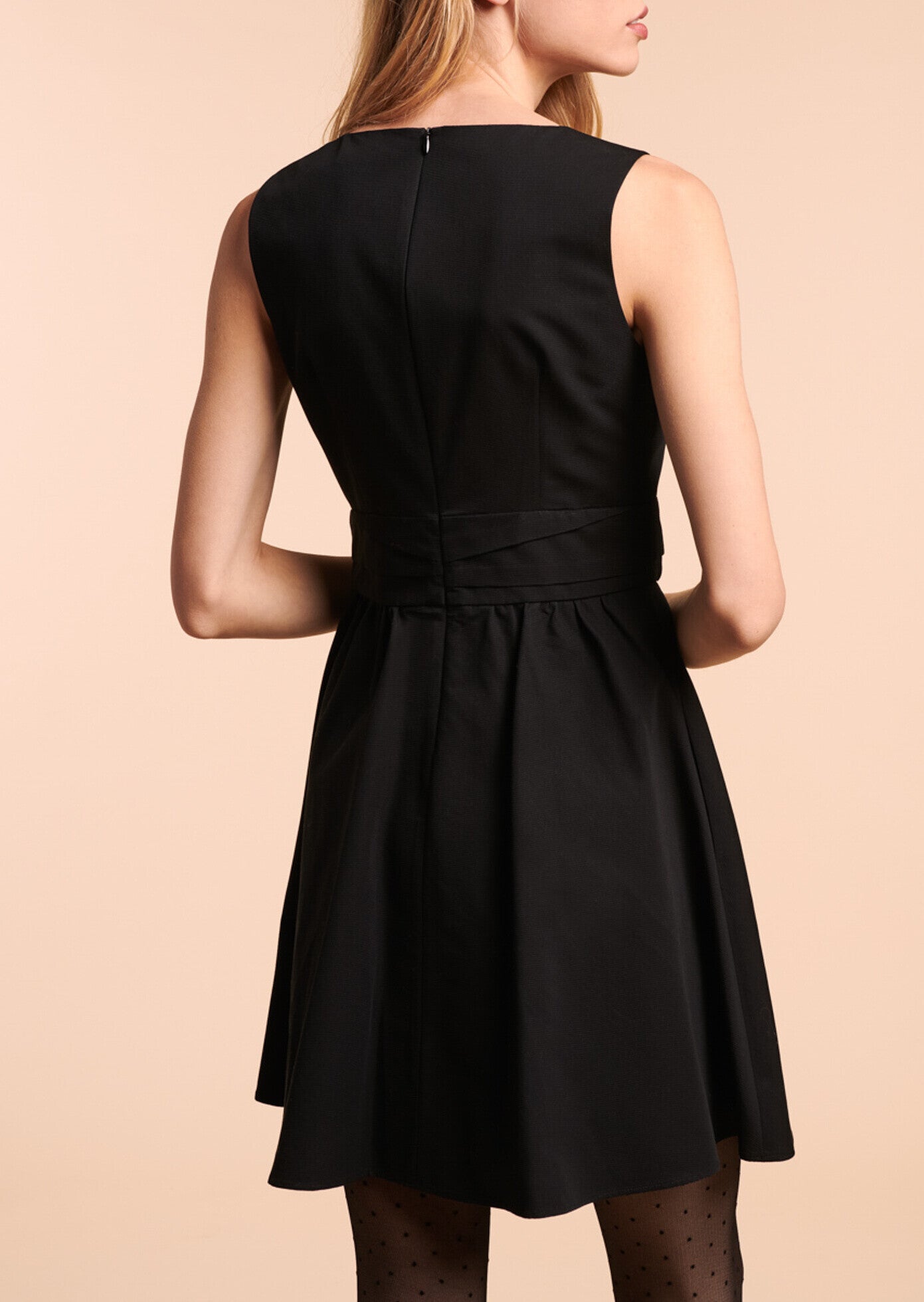 Robe Romilda noire en ottoman Faume - seconde main