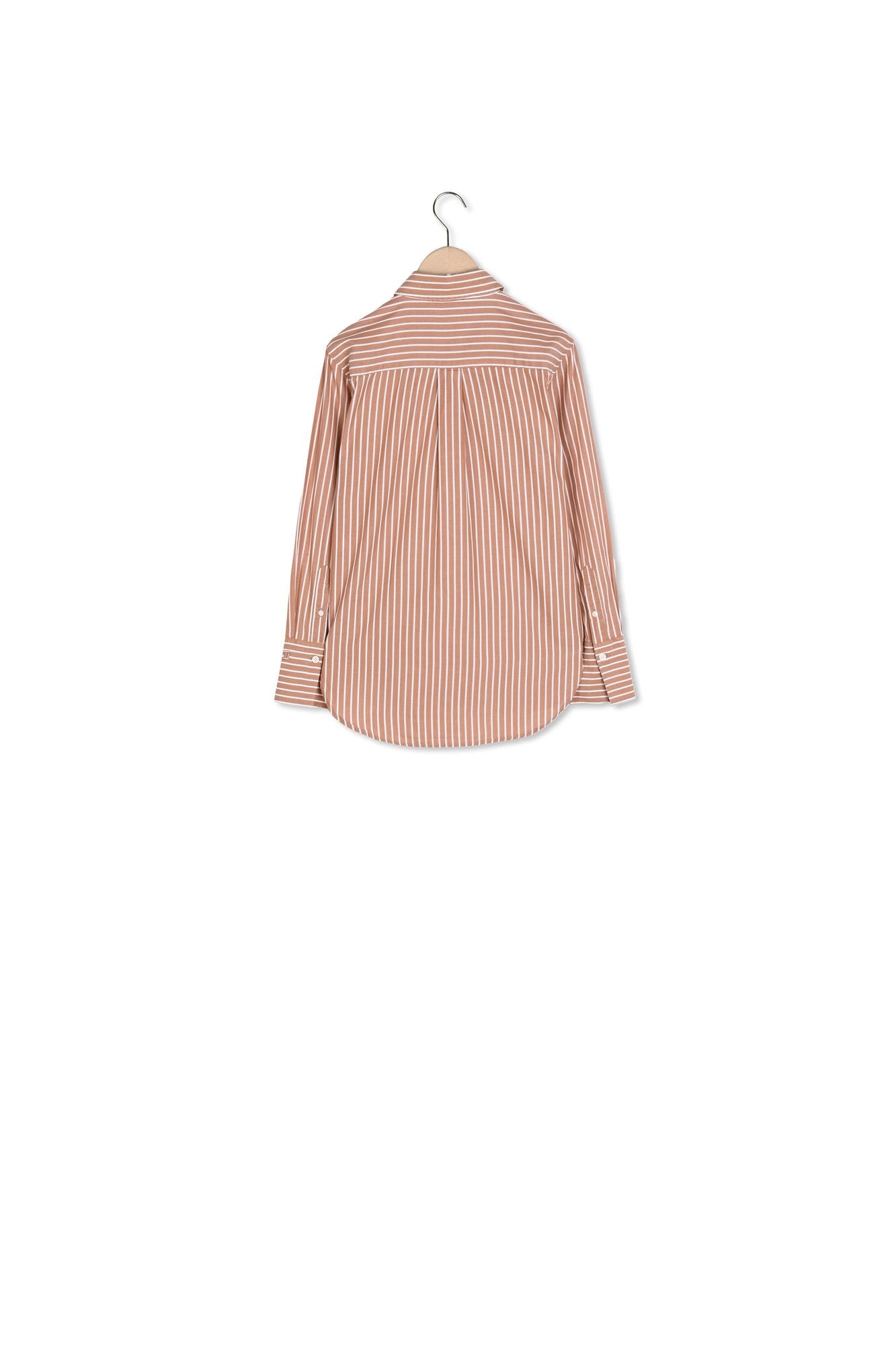 Chemise Carrie rose en popeline à rayures Faume - seconde main