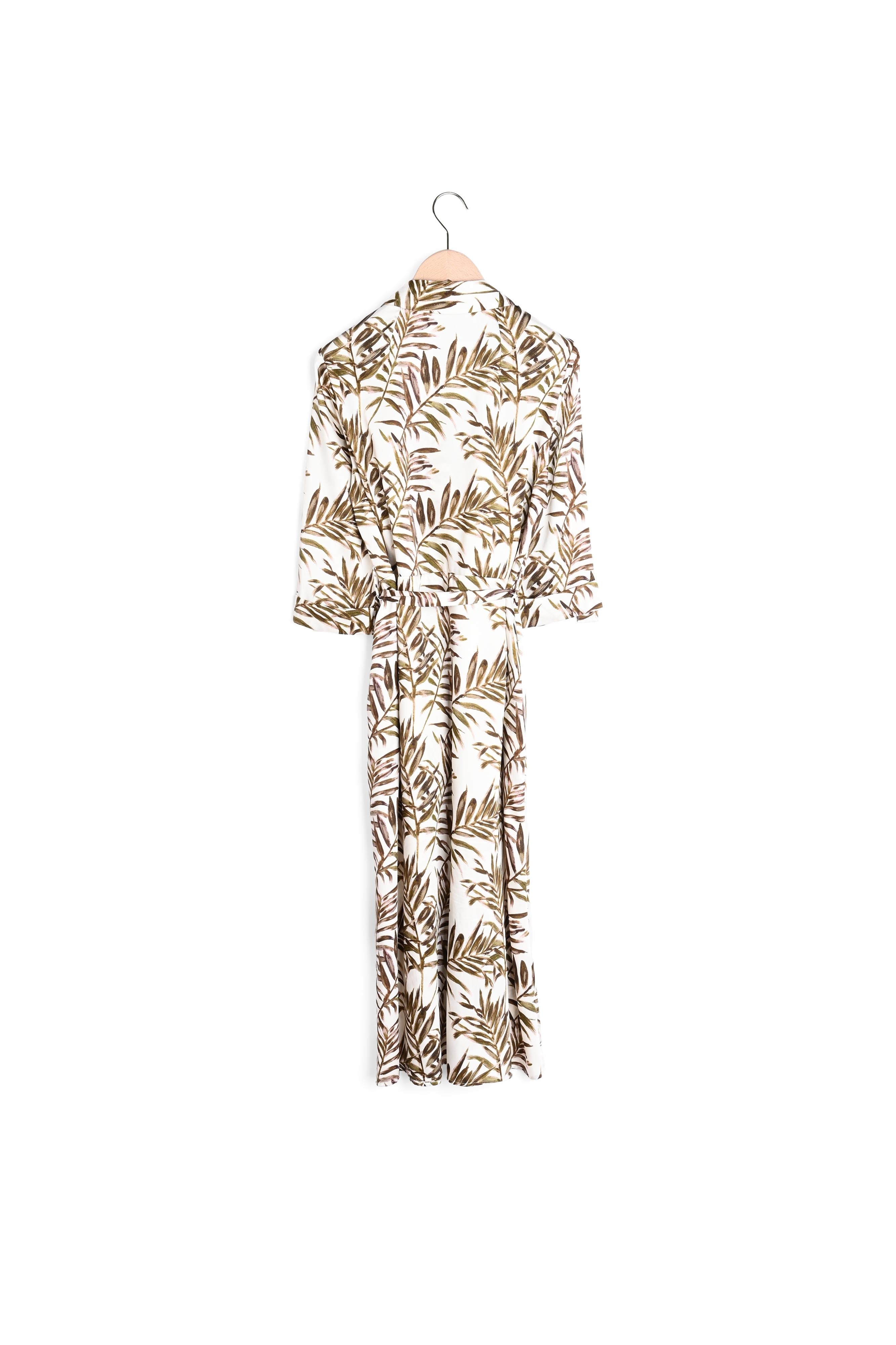 Robe Reyna écrue imprimé palmes Faume - seconde main