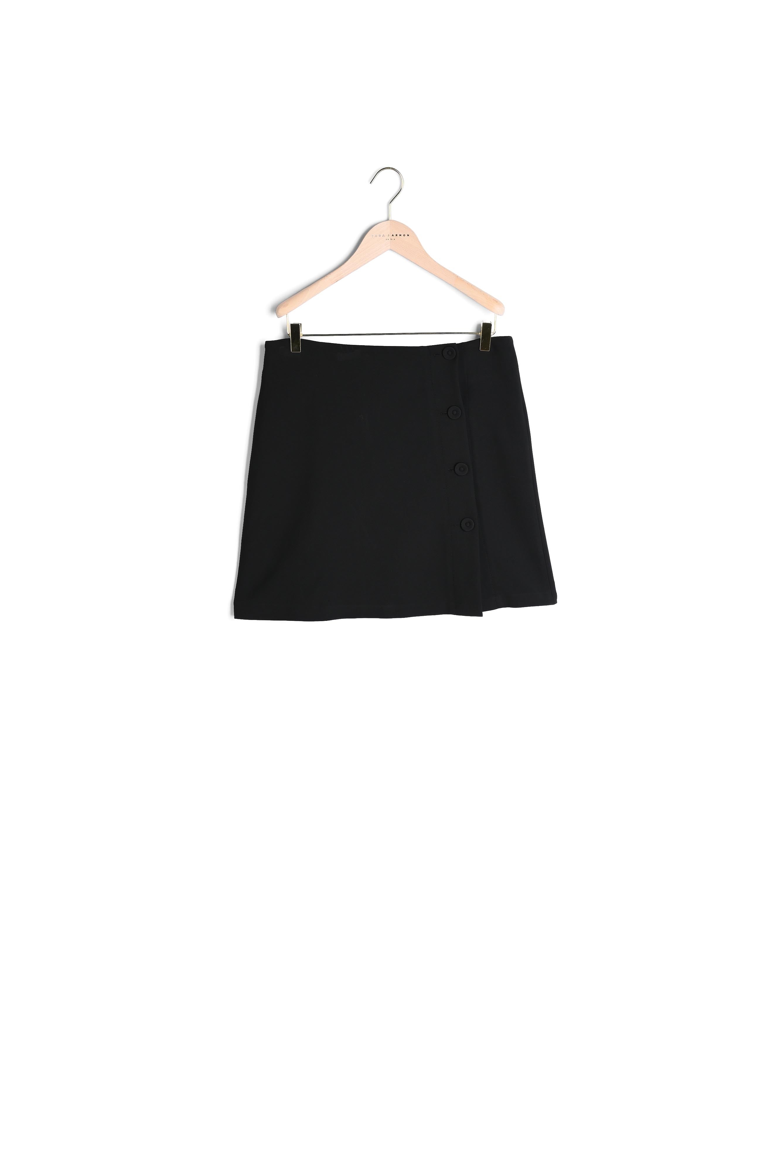 Jupe Jaana noire en toile double Faume - seconde main