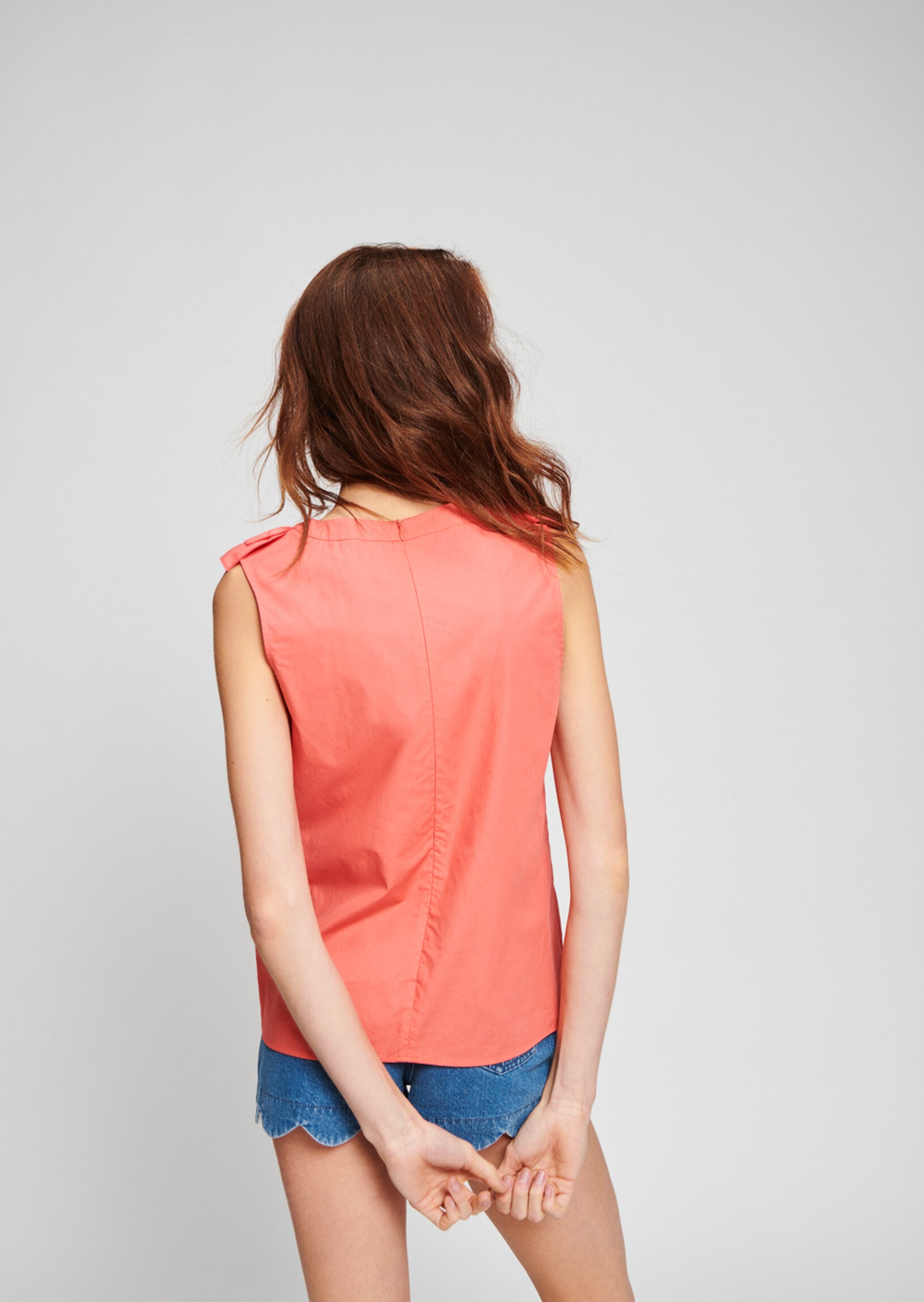 Top sans manches en popeline légère Faume - seconde main