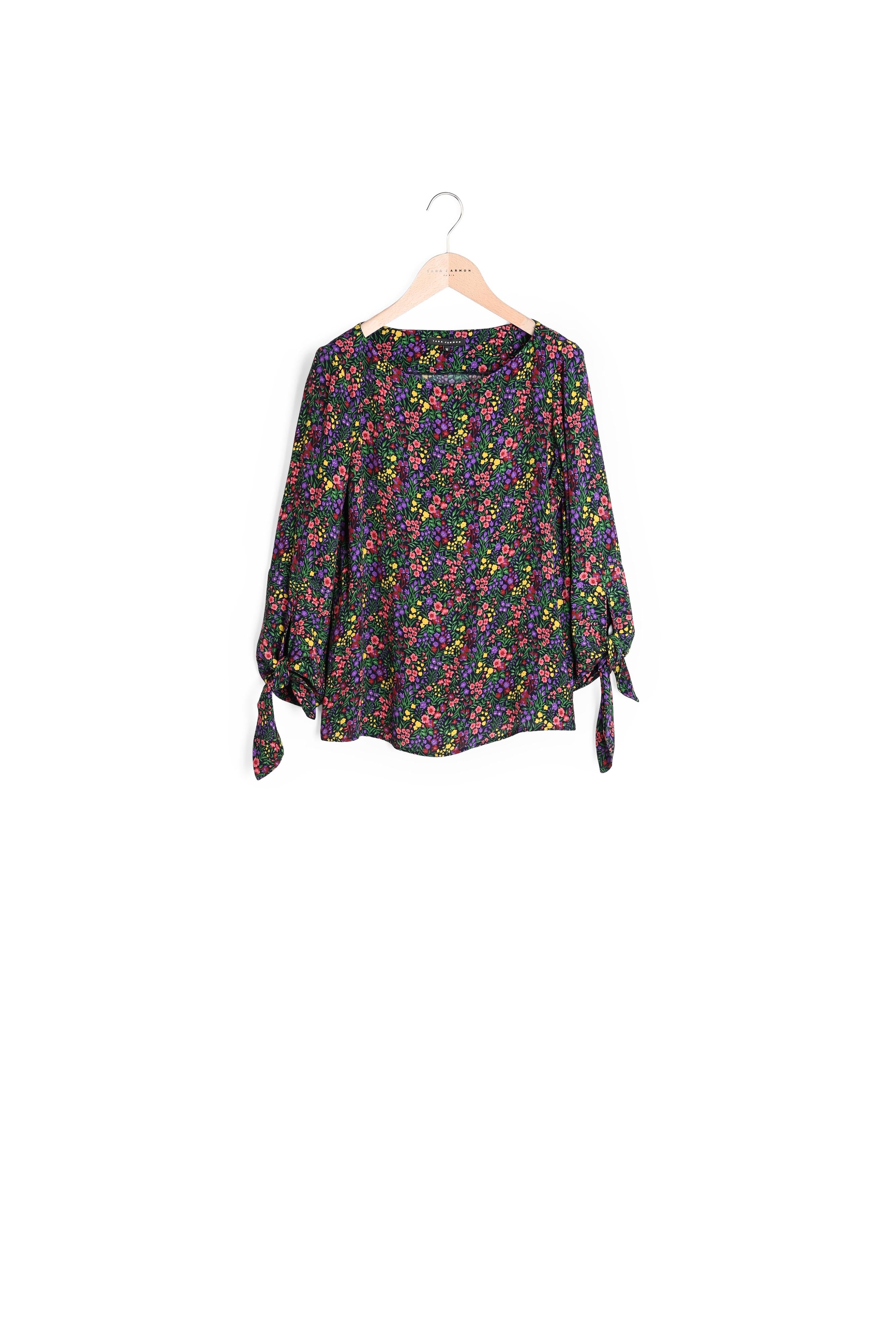 Top bleu nuit imprimé liberty Faume - seconde main