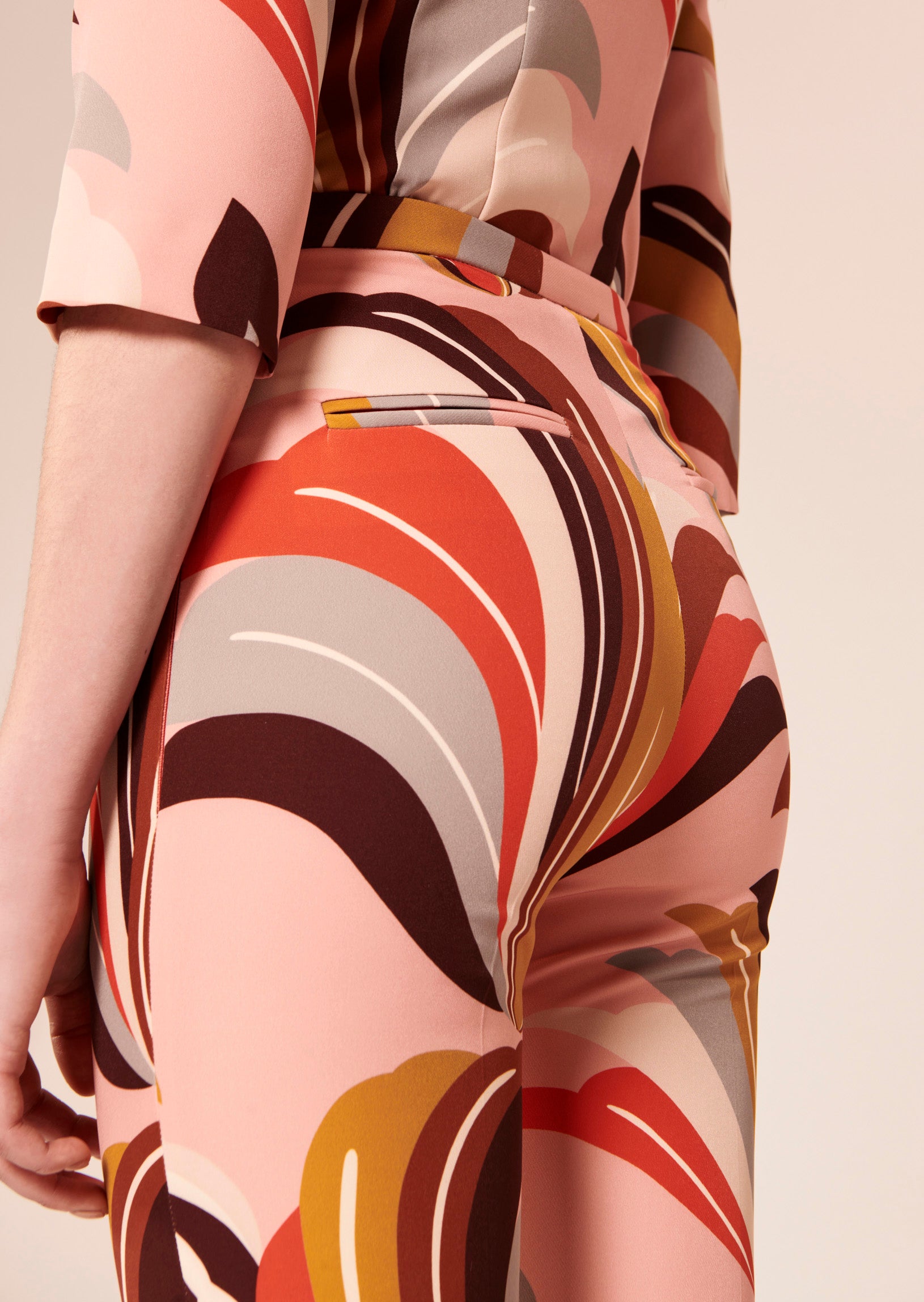 Pantalon Paivan marron imprimé graphique Faume - seconde main