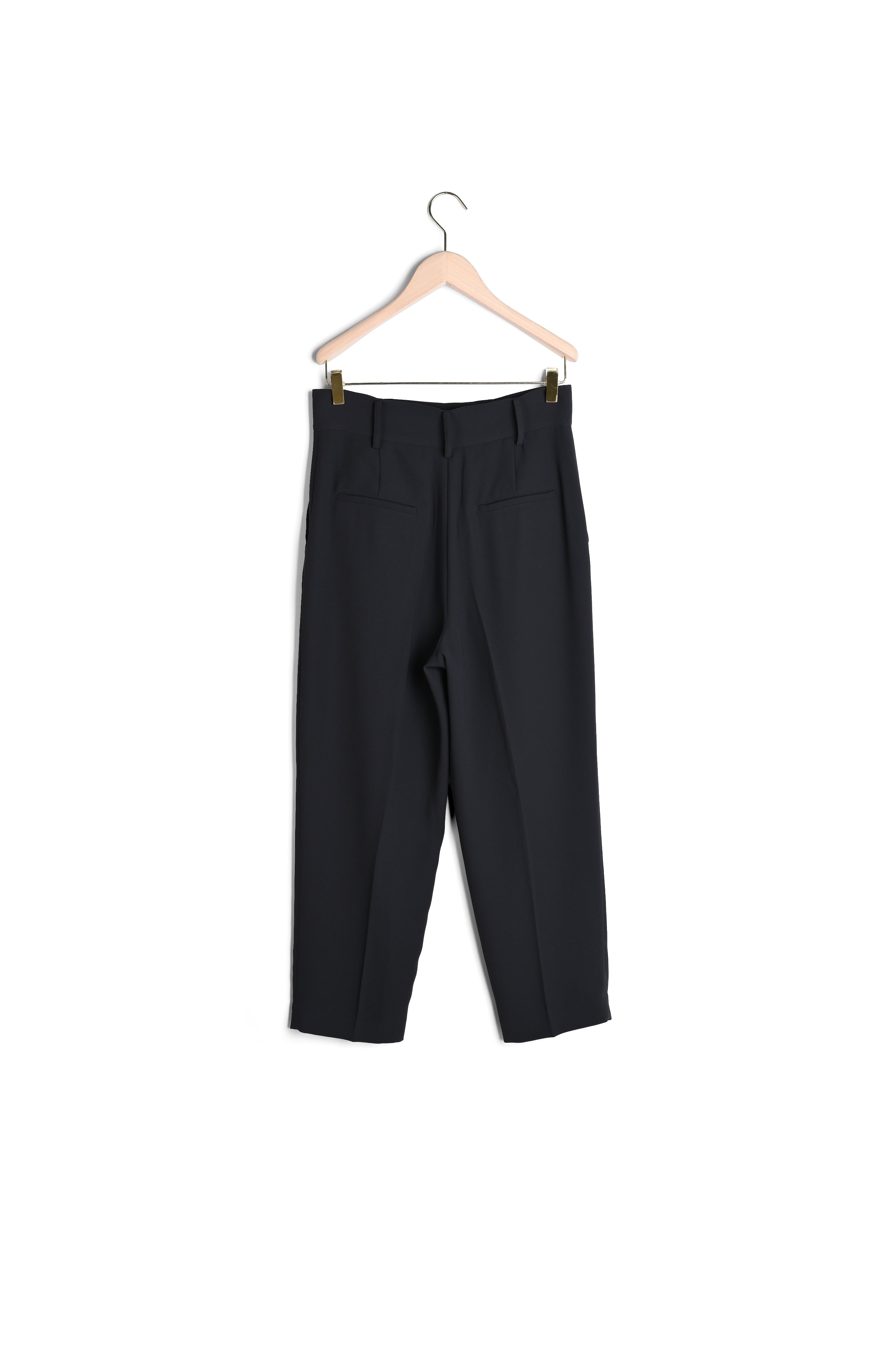 Pantalon Paga noir en crêpe Faume - seconde main