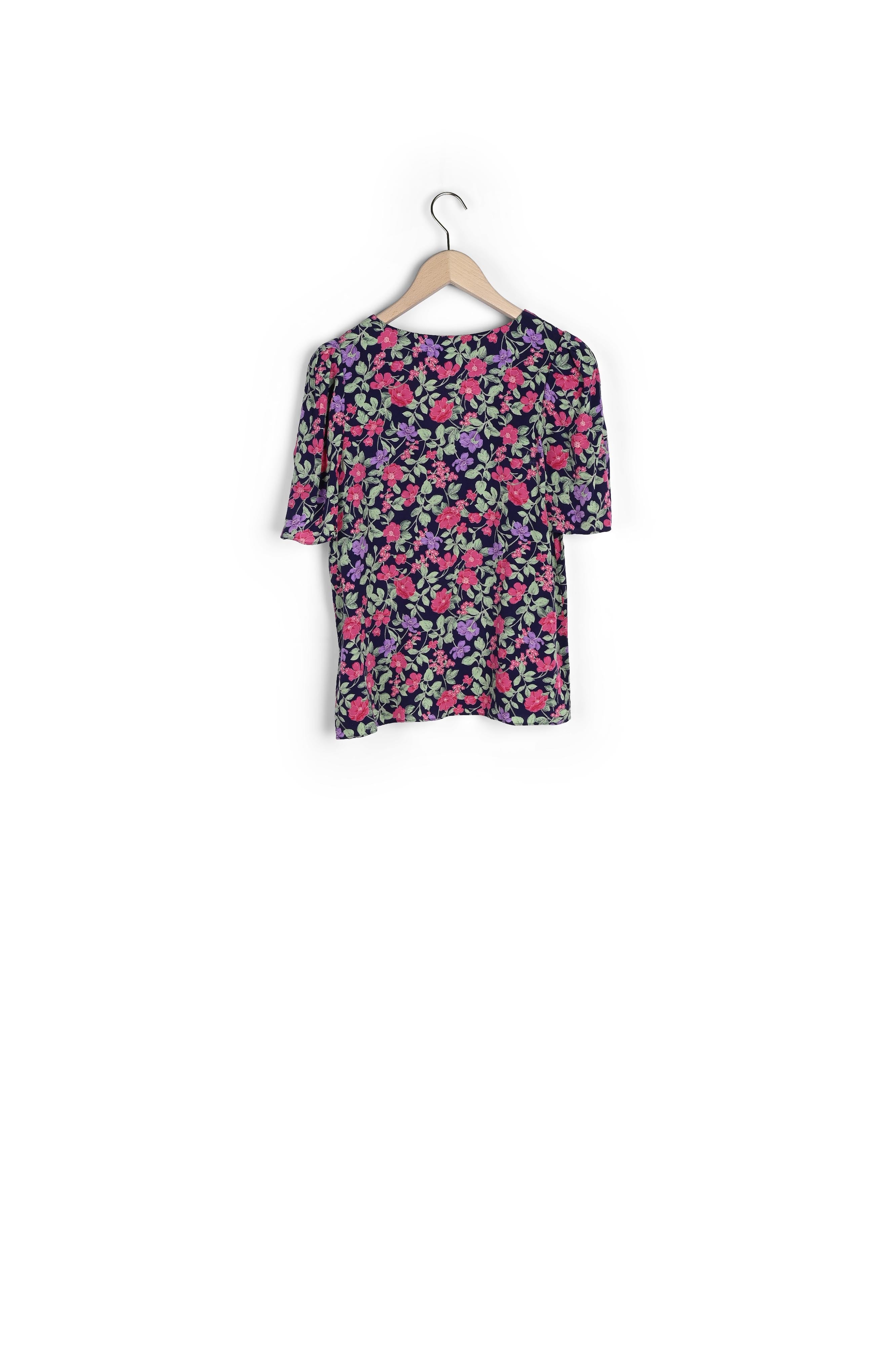 Top Telly bleu nuit imprimé grandes fleurs Faume - seconde main