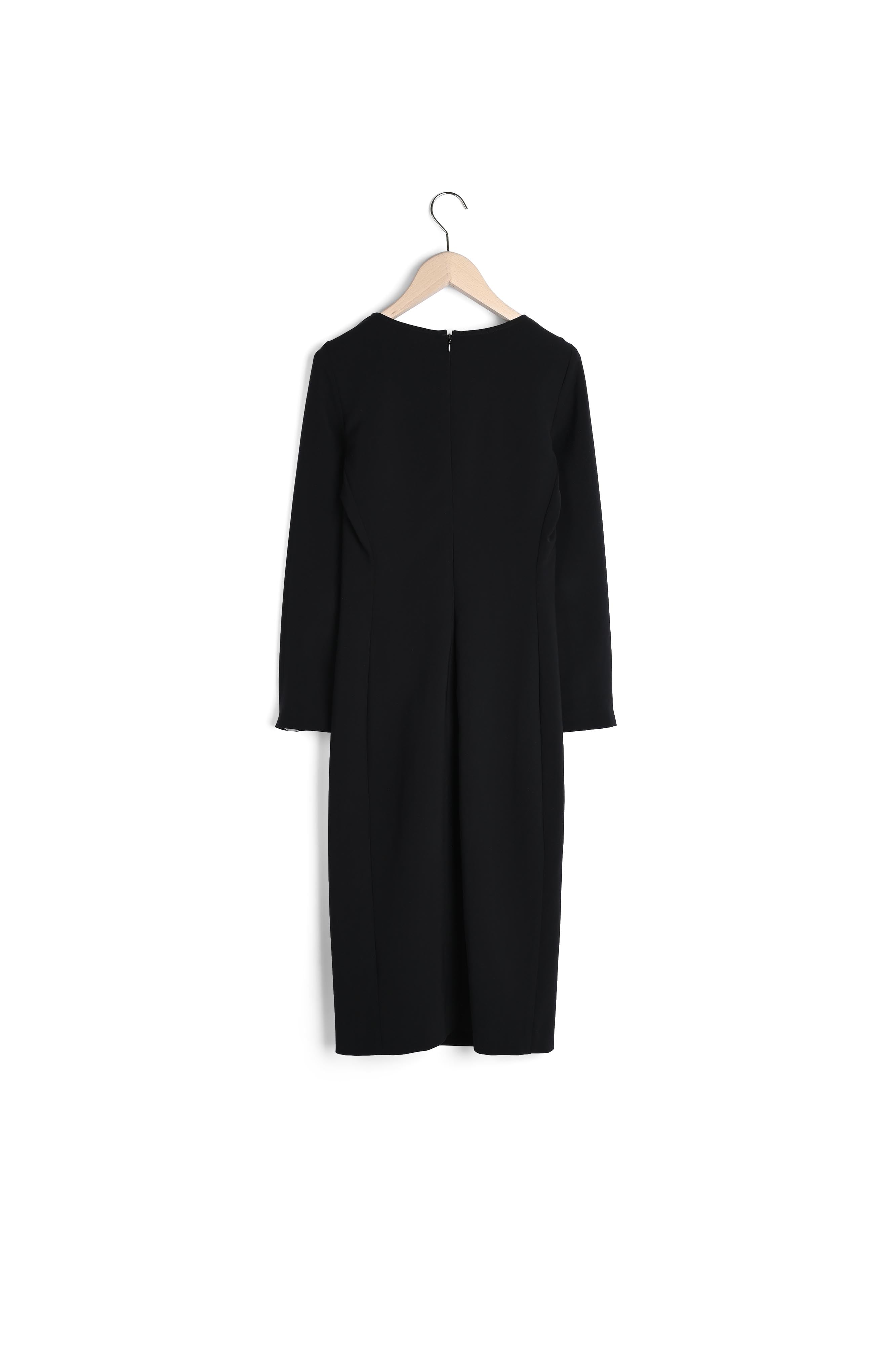 Robe midi Ringo en tailleur stretch noire Faume - seconde main