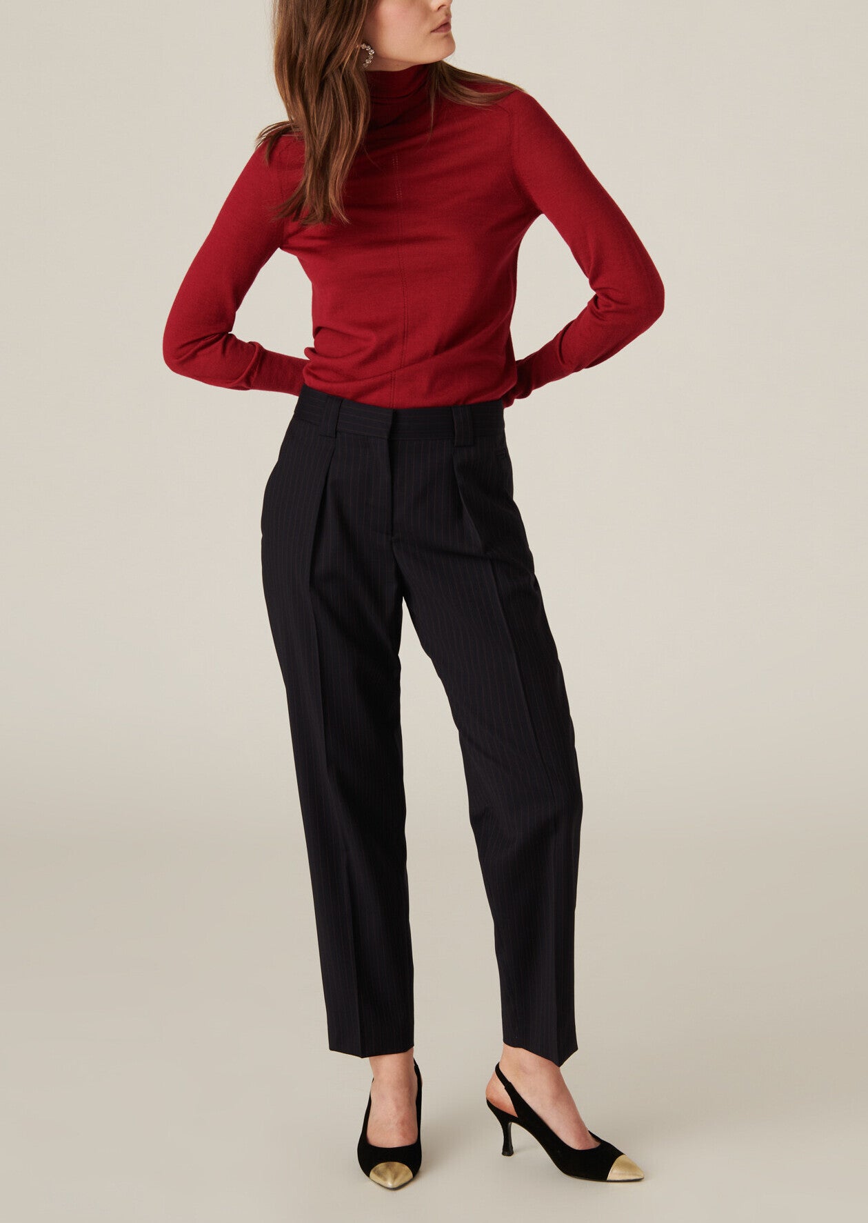 Col roulé Nubia en merinos flamme Faume - seconde main