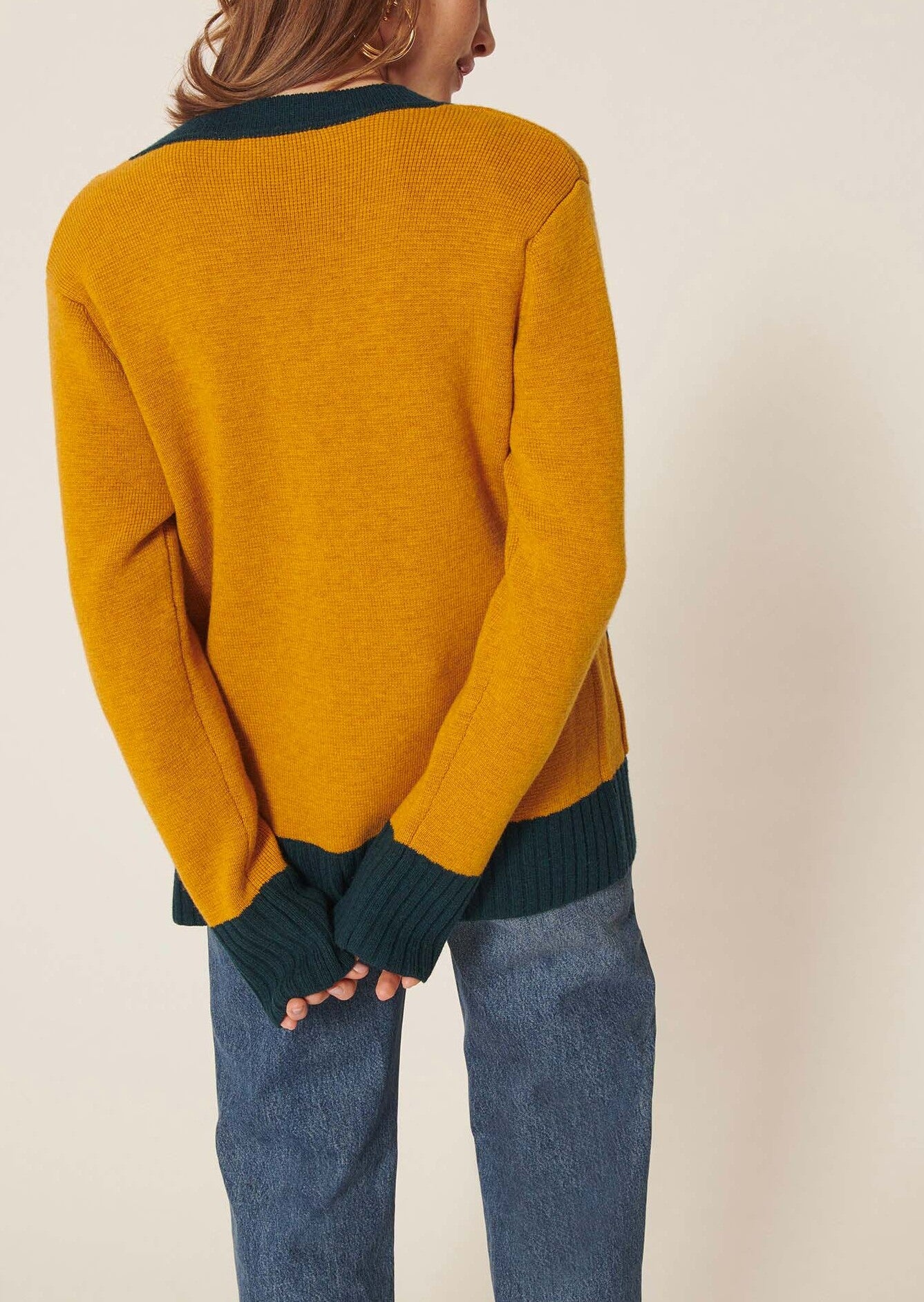 Gilet Gia jaune en laine Faume - seconde main