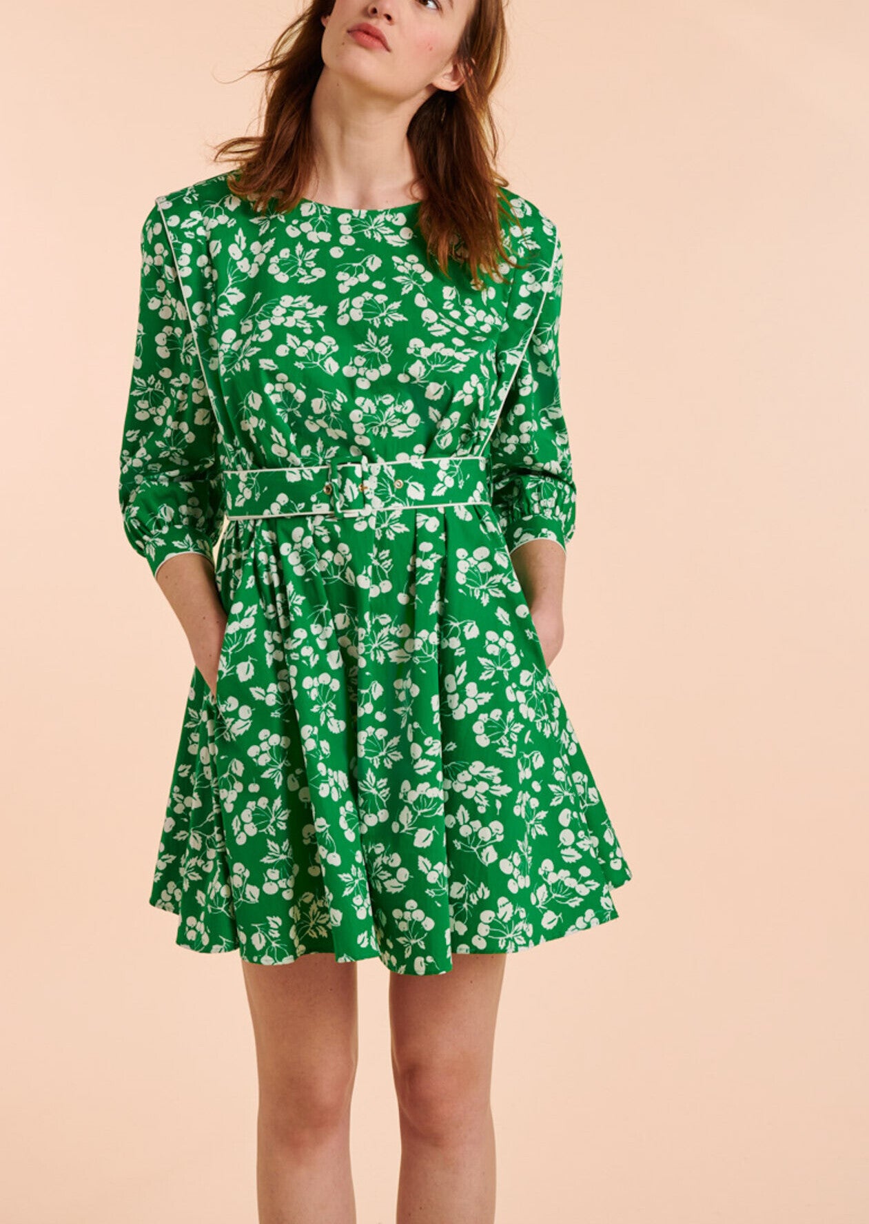 Robe Ravenna vert en coton Faume - seconde main