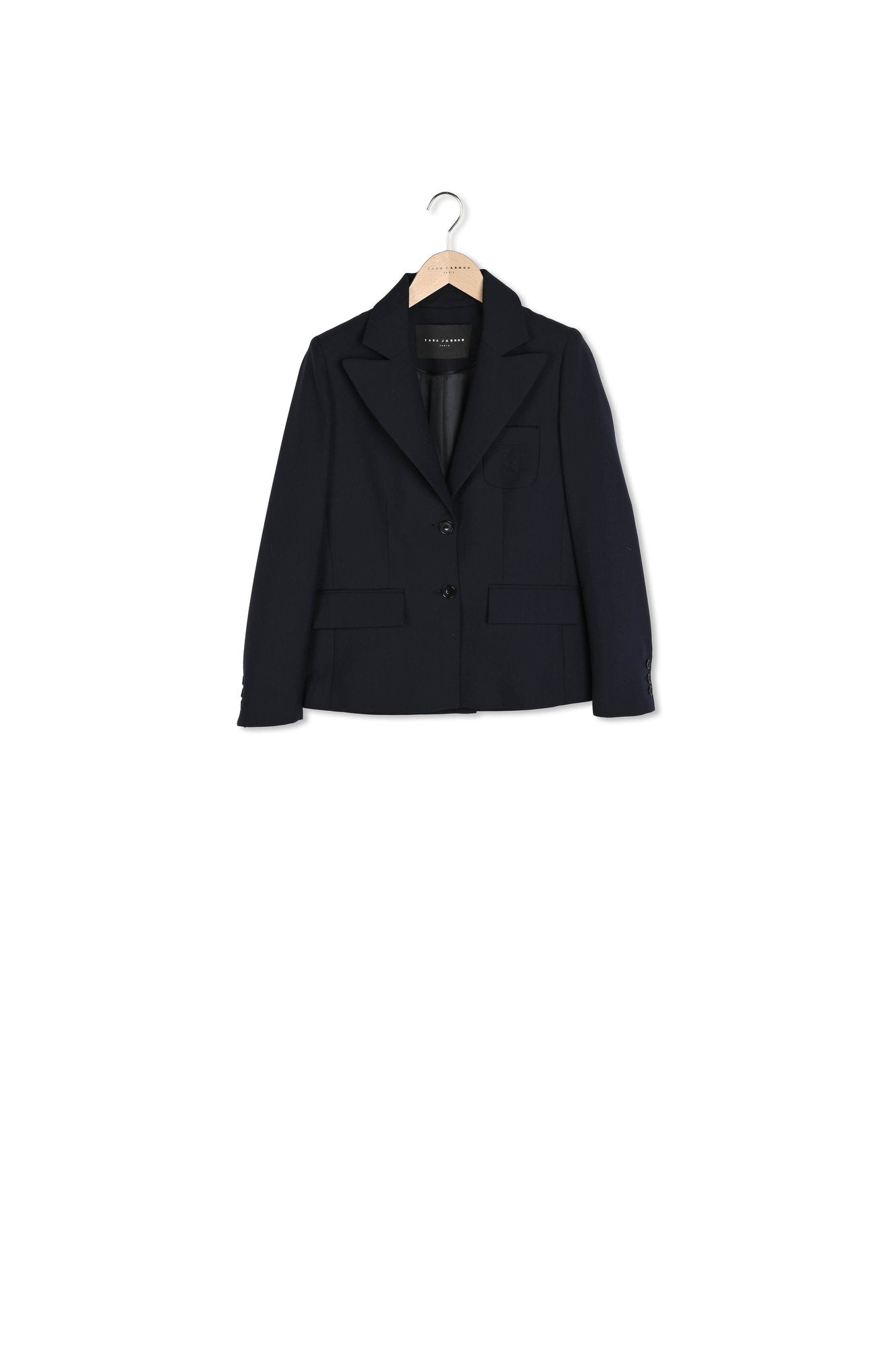 Veste Vanny bleu nuit en laine froide Faume - seconde main