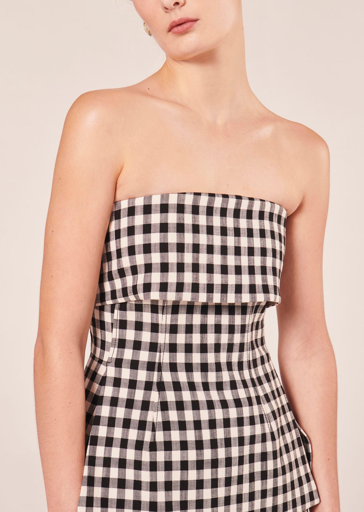 Top Tonnie noir en vichy Faume - seconde main