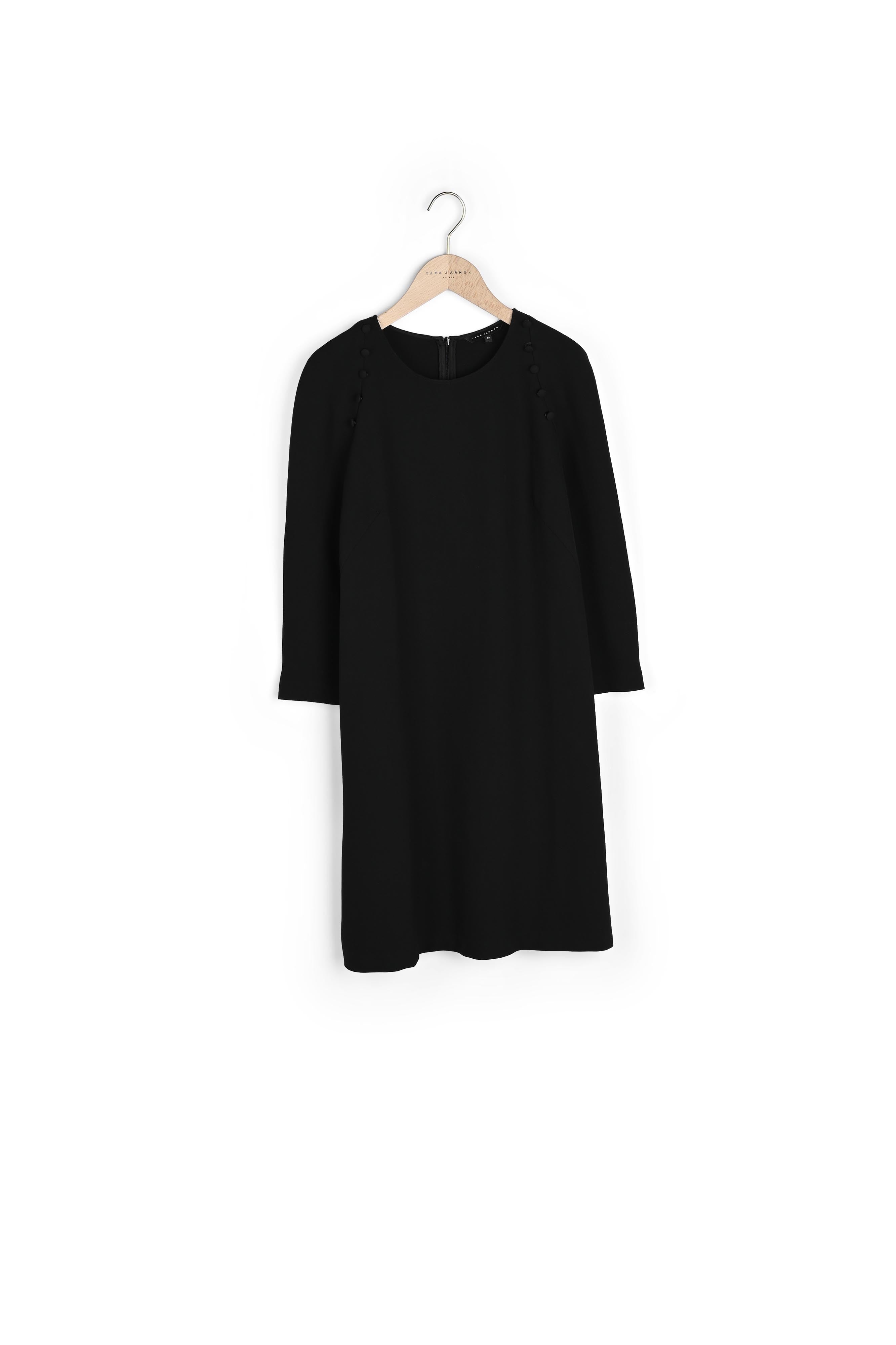 Robe Renata noire en toile double Faume - seconde main