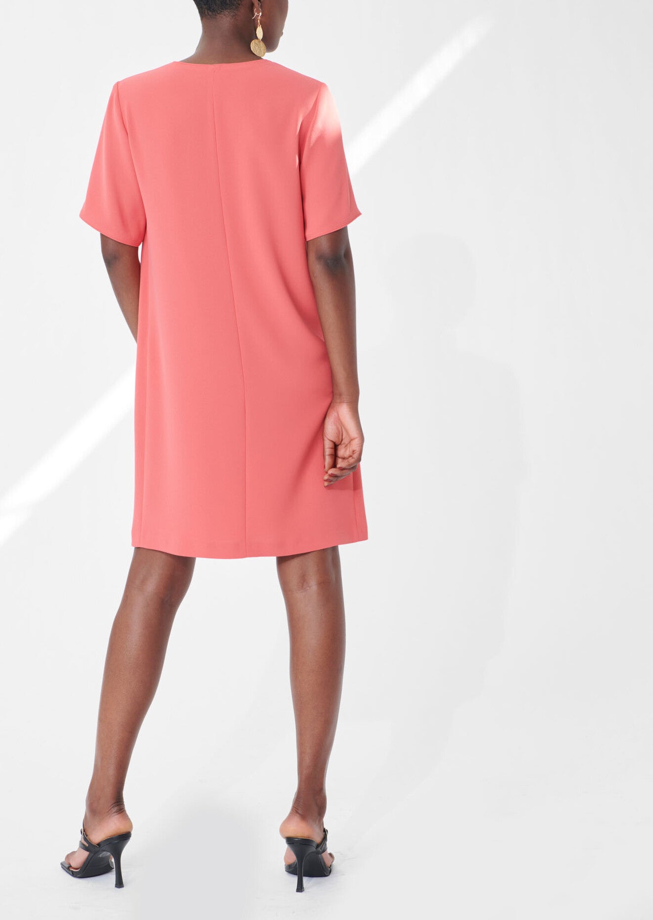 Robe Ruban framboise en crêpe Faume - seconde main