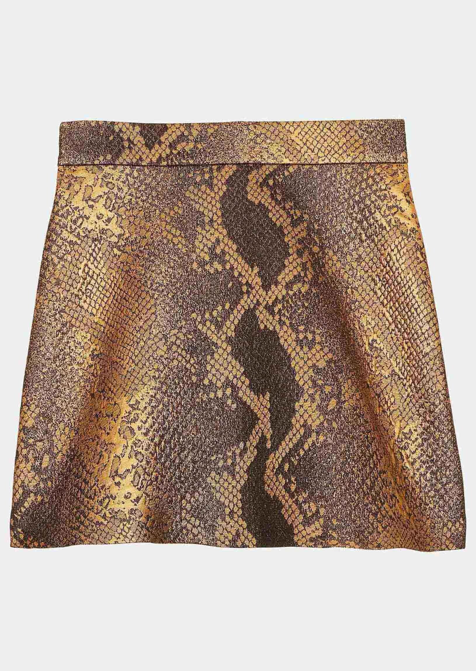 Jupe Jaina or jacquard reptile Faume - seconde main