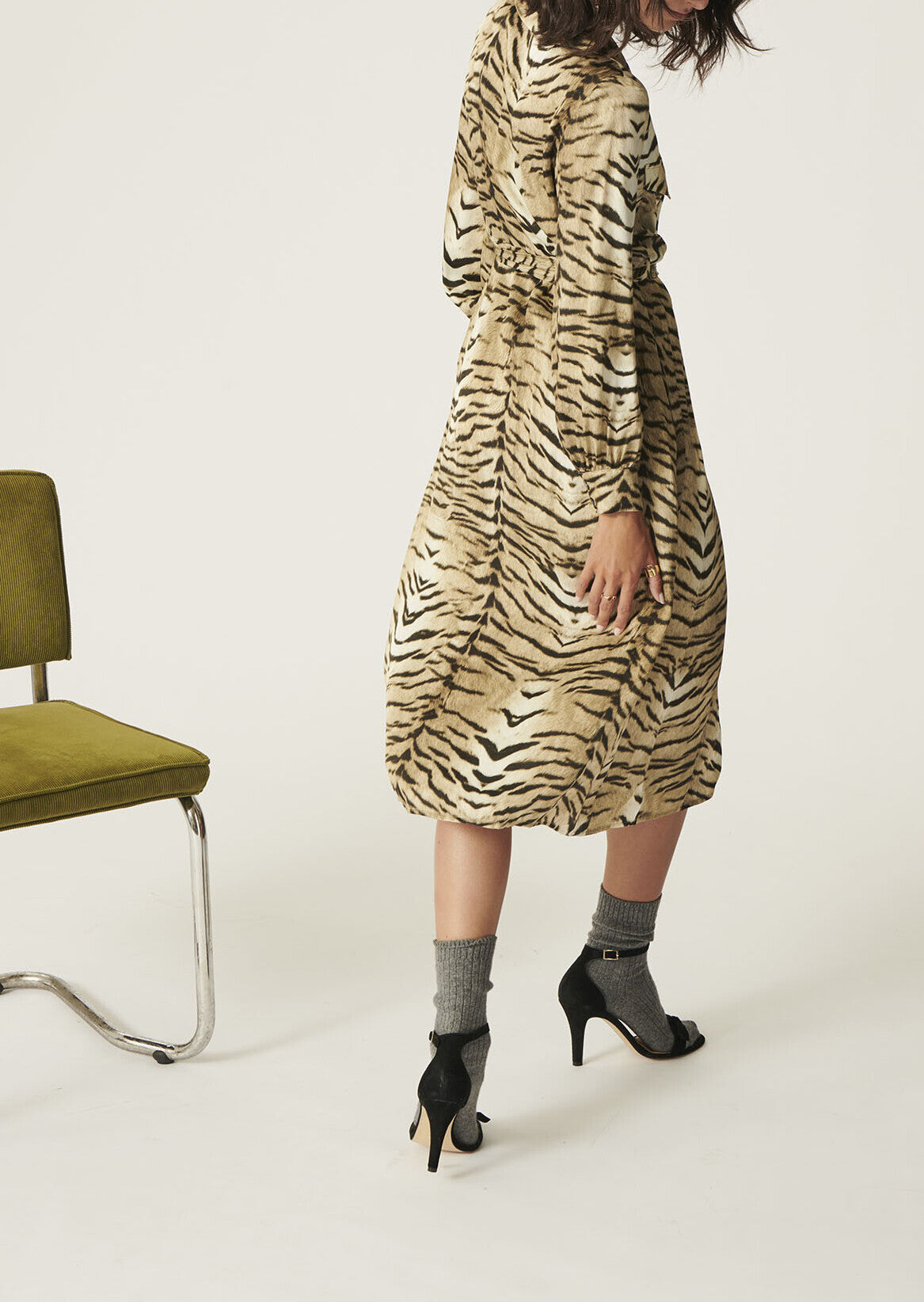 Robe Ruxy beige imprimé zèbre Faume - seconde main