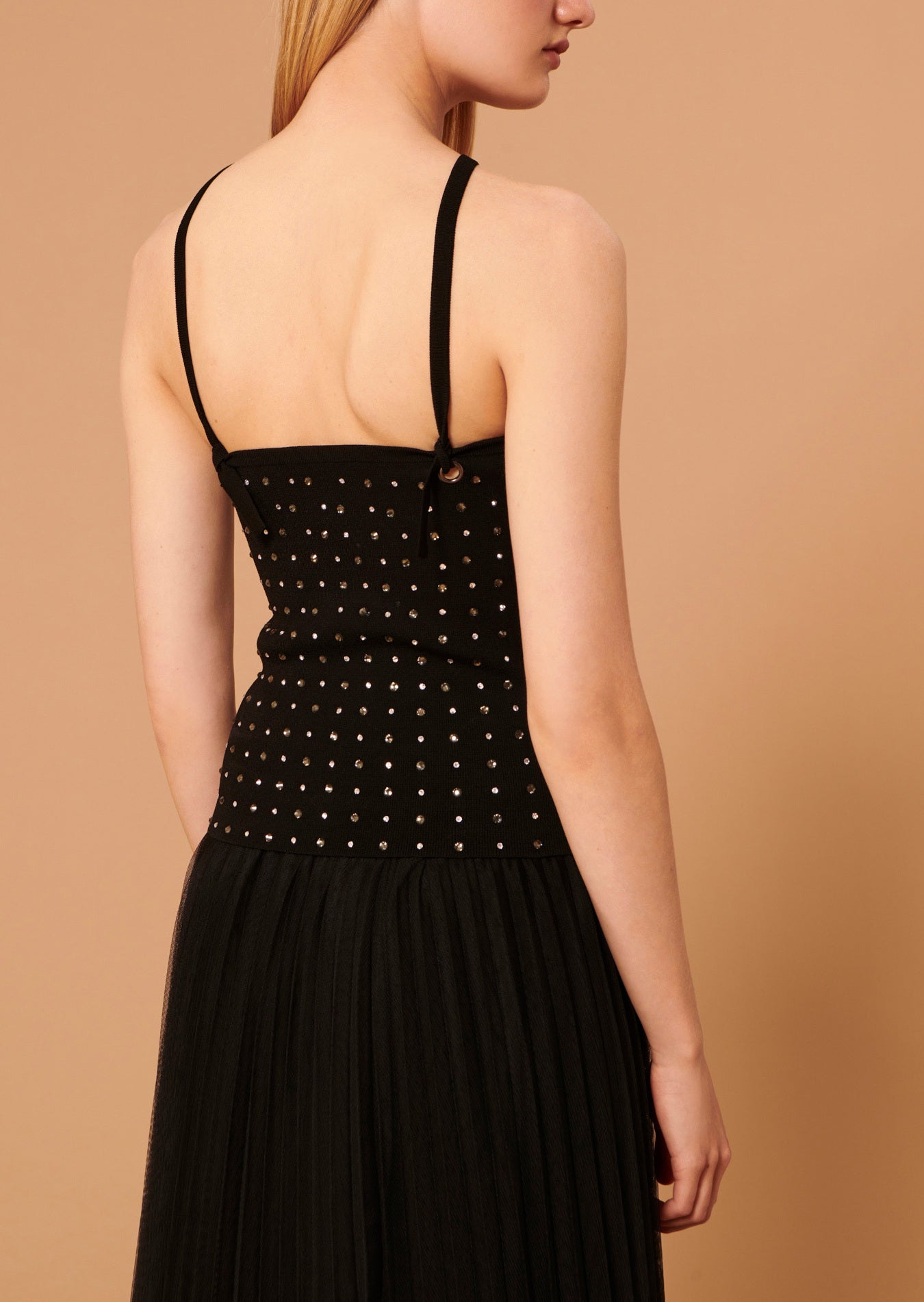 Top Positano noir en maille Faume - seconde main