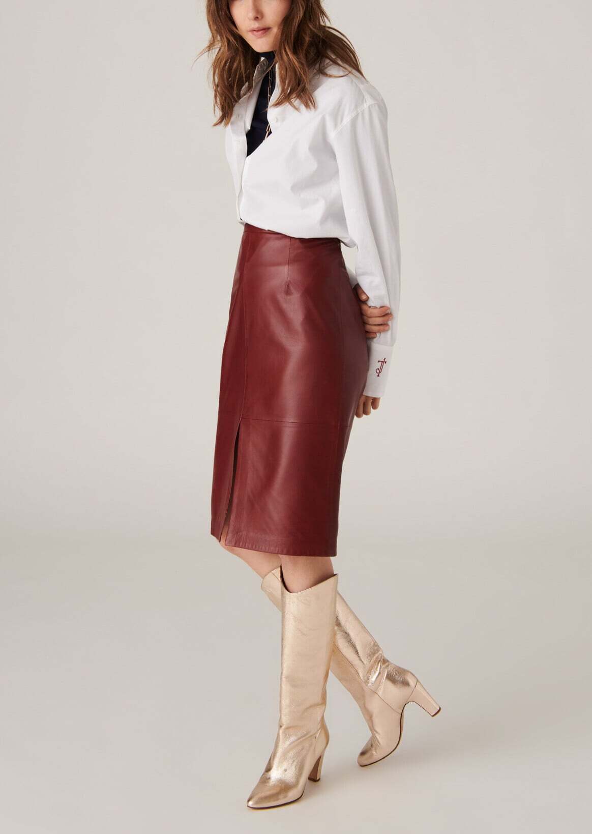 Chemise Taz blanche en popeline de coton Faume - seconde main