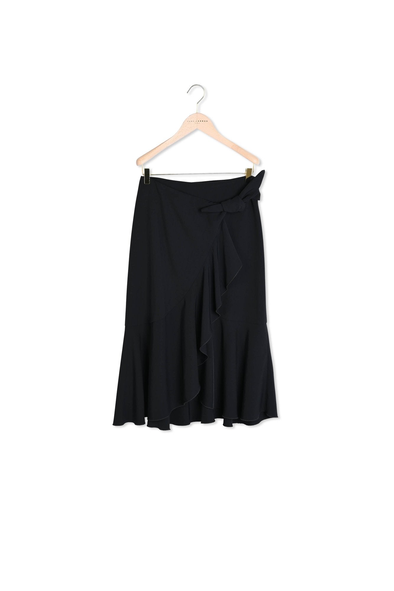 Jupe longue noire en viscose Faume - seconde main