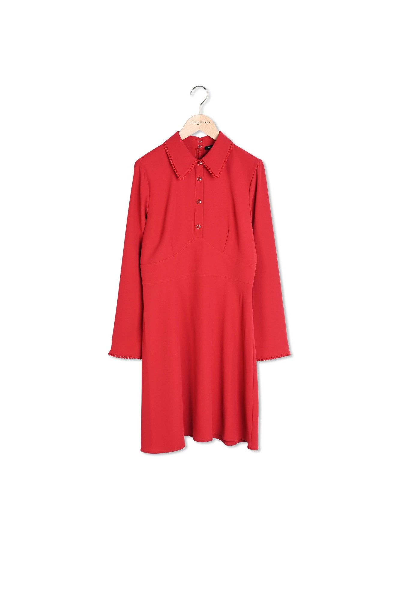 Robe Rielle rouge en crêpe Faume - seconde main