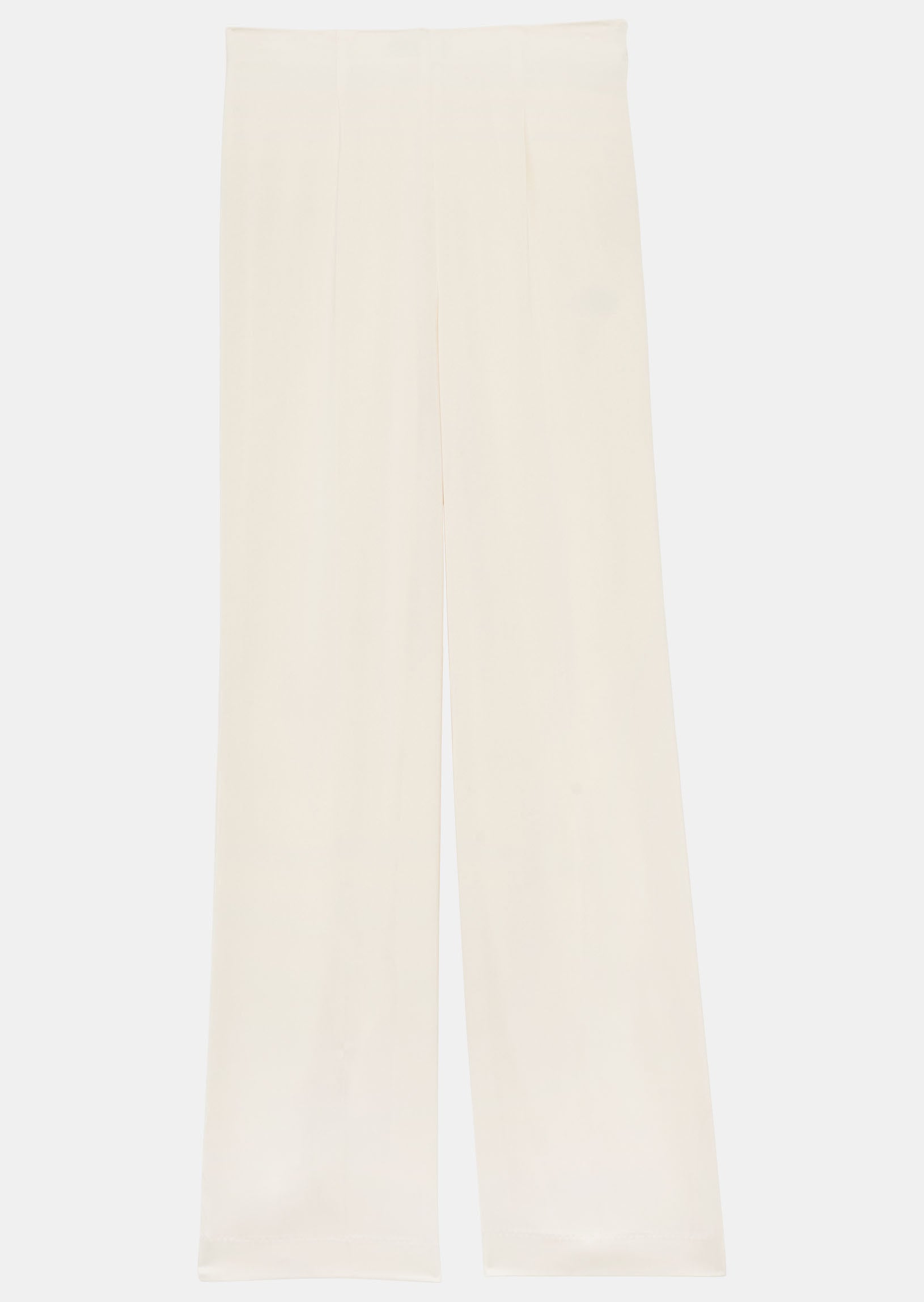 Pantalon Poema écru en satin Faume - seconde main