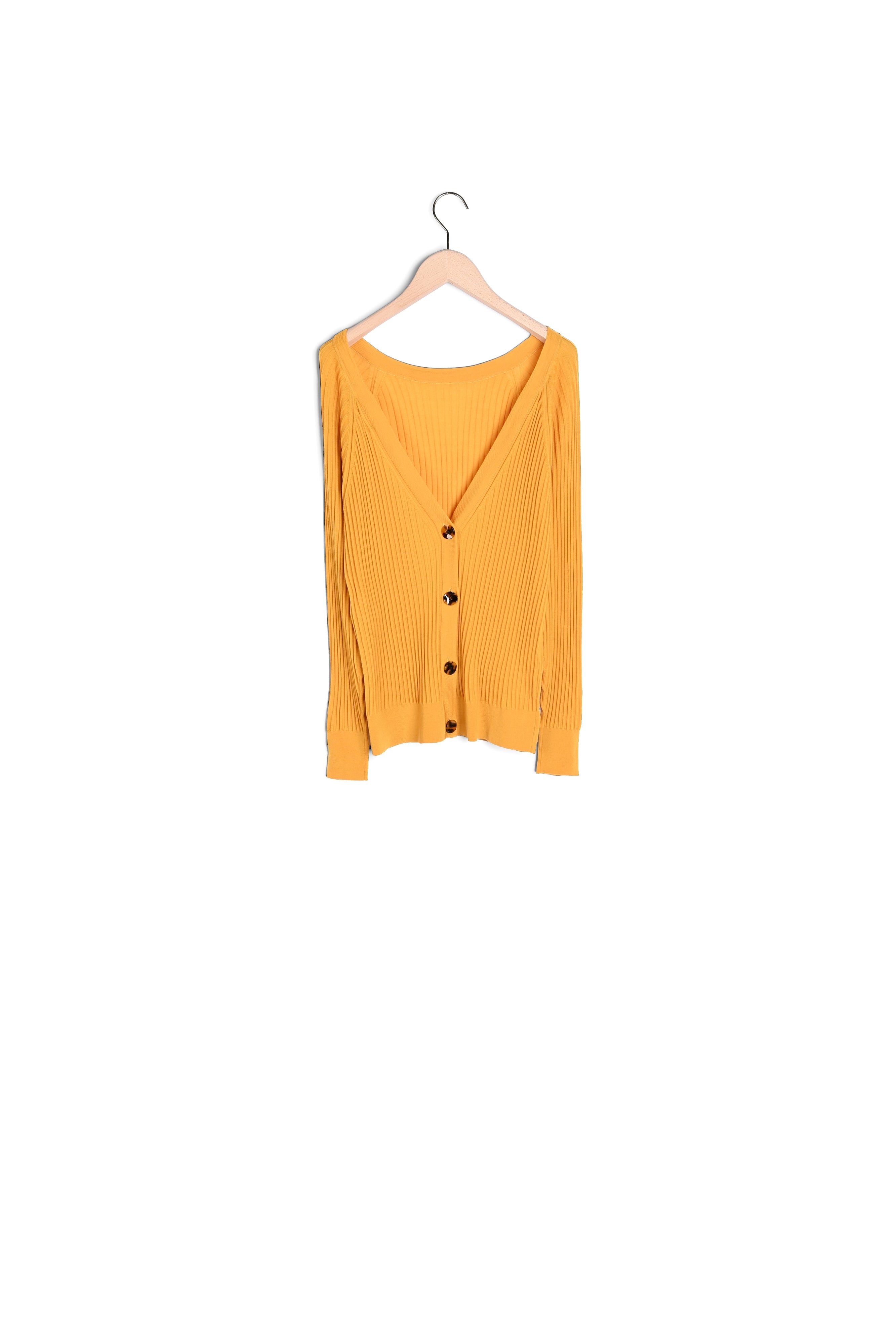 Gilet Gemma mordoré en merinos extrafin Faume - seconde main