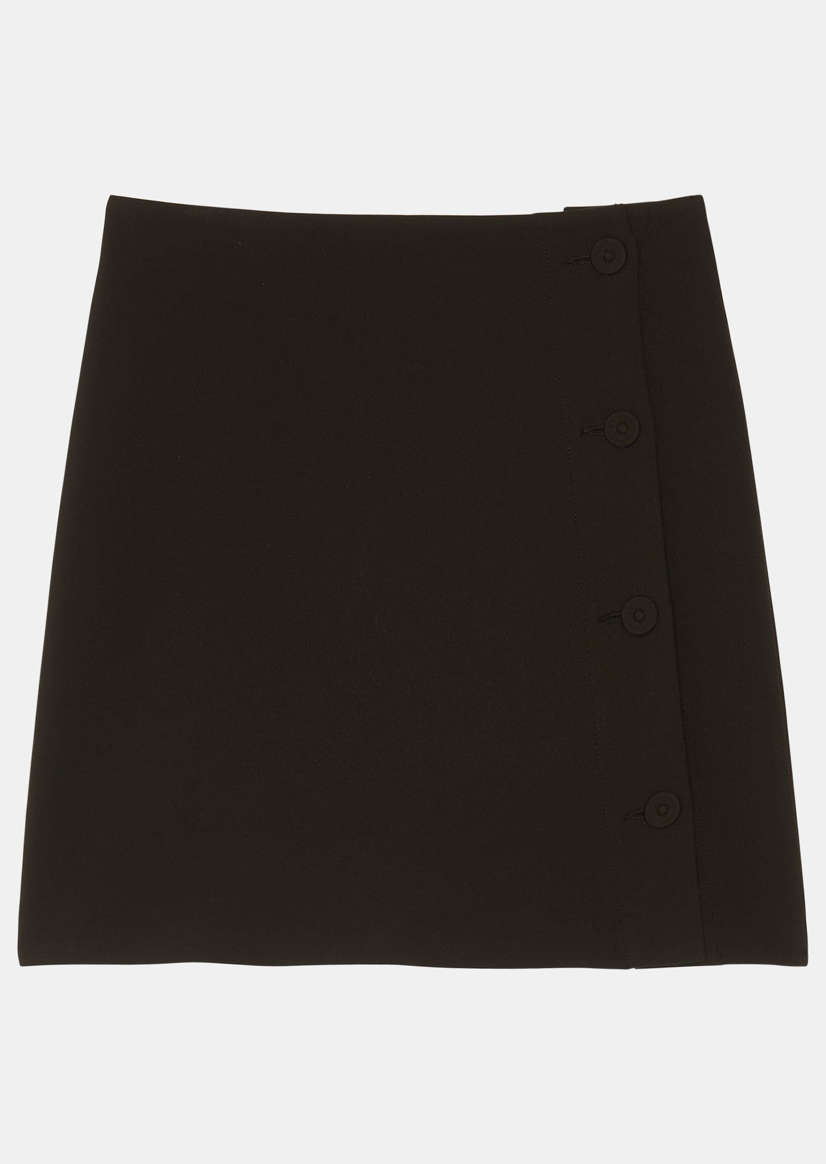 Jupe Jaana noire en toile double Faume - seconde main