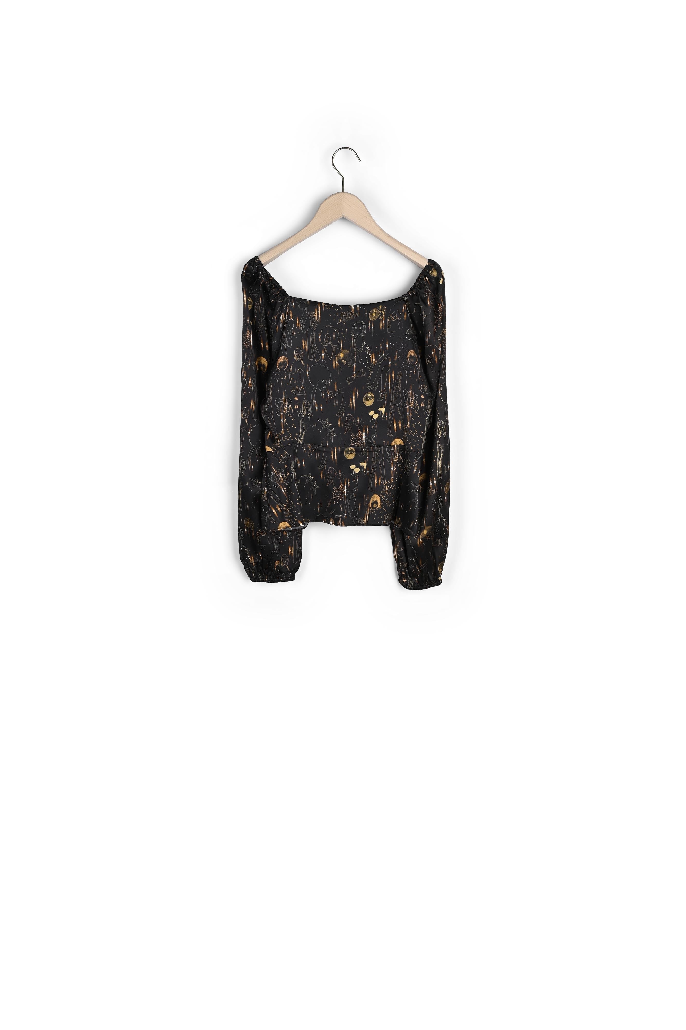 Top Taska noir Tara Party Faume - seconde main