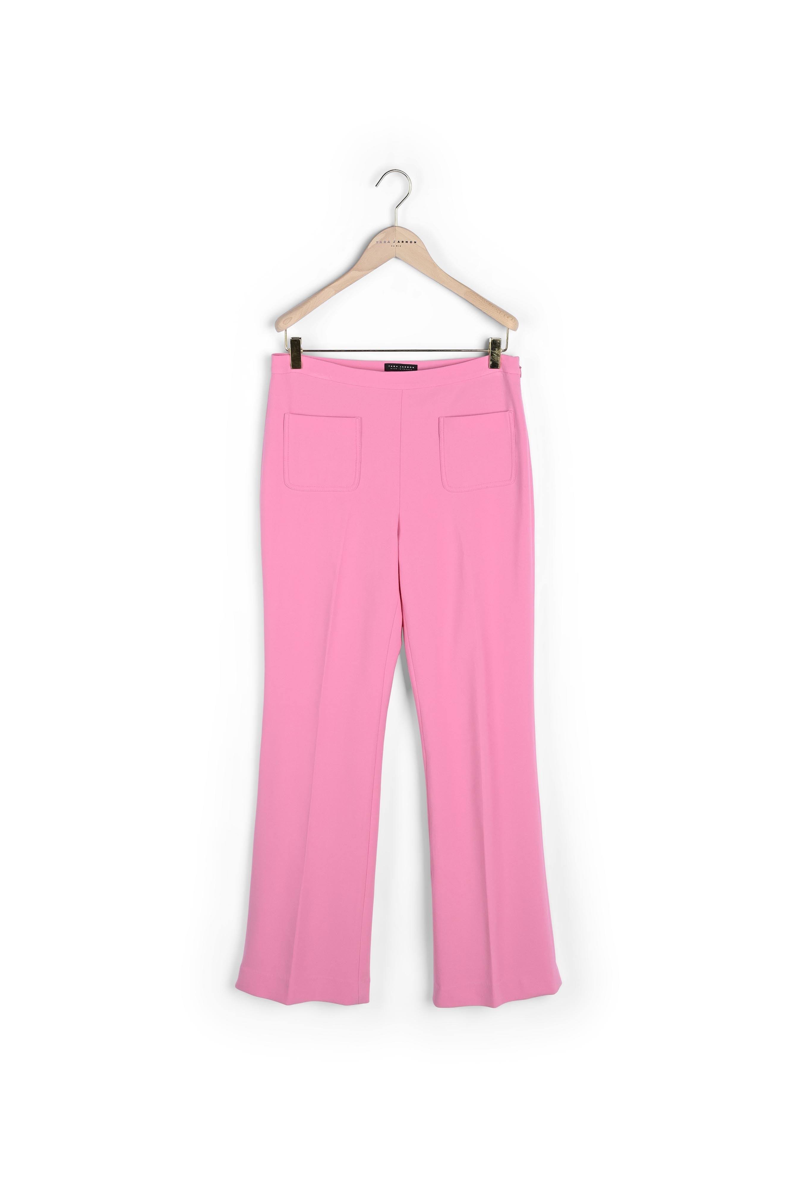 Pantalon Picasso rose en toile double Faume - seconde main