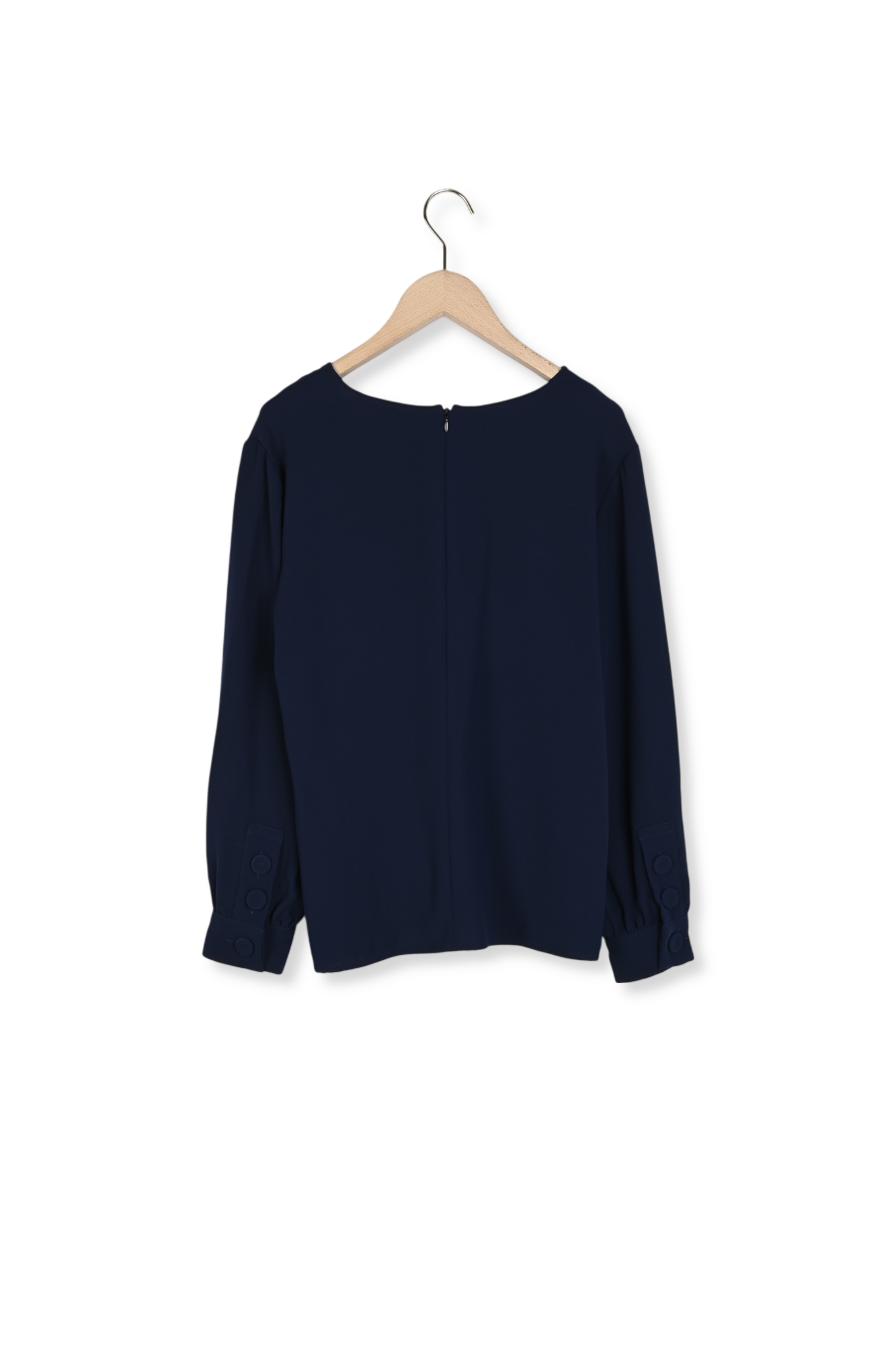 Blouse Taddeus bleu nuit en crêpe Faume - seconde main