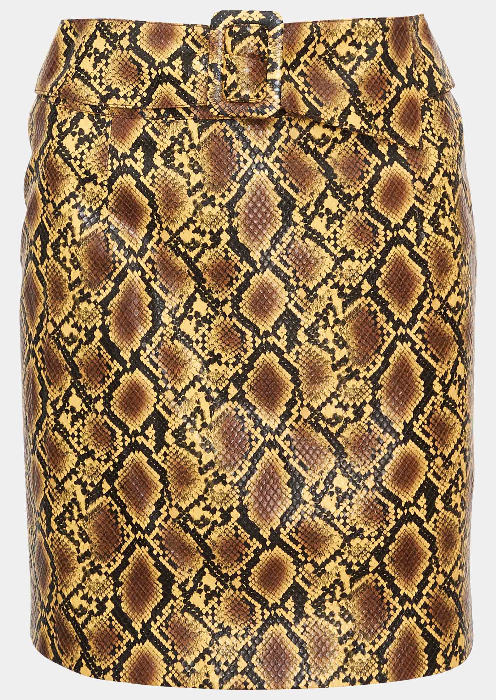 Jupe Jackpot jaune motif python Faume - seconde main