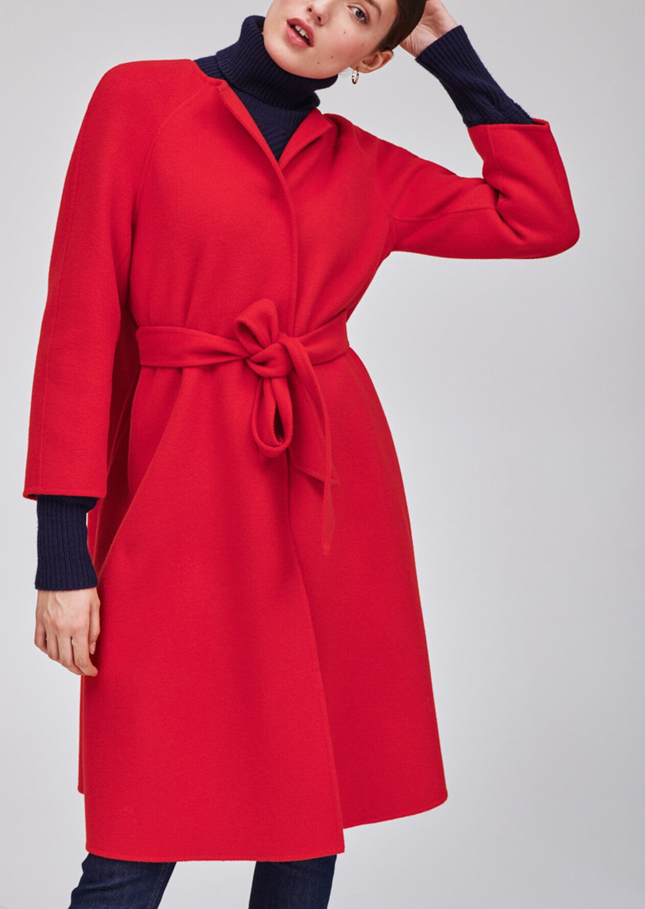 Manteau rouge Faume - seconde main