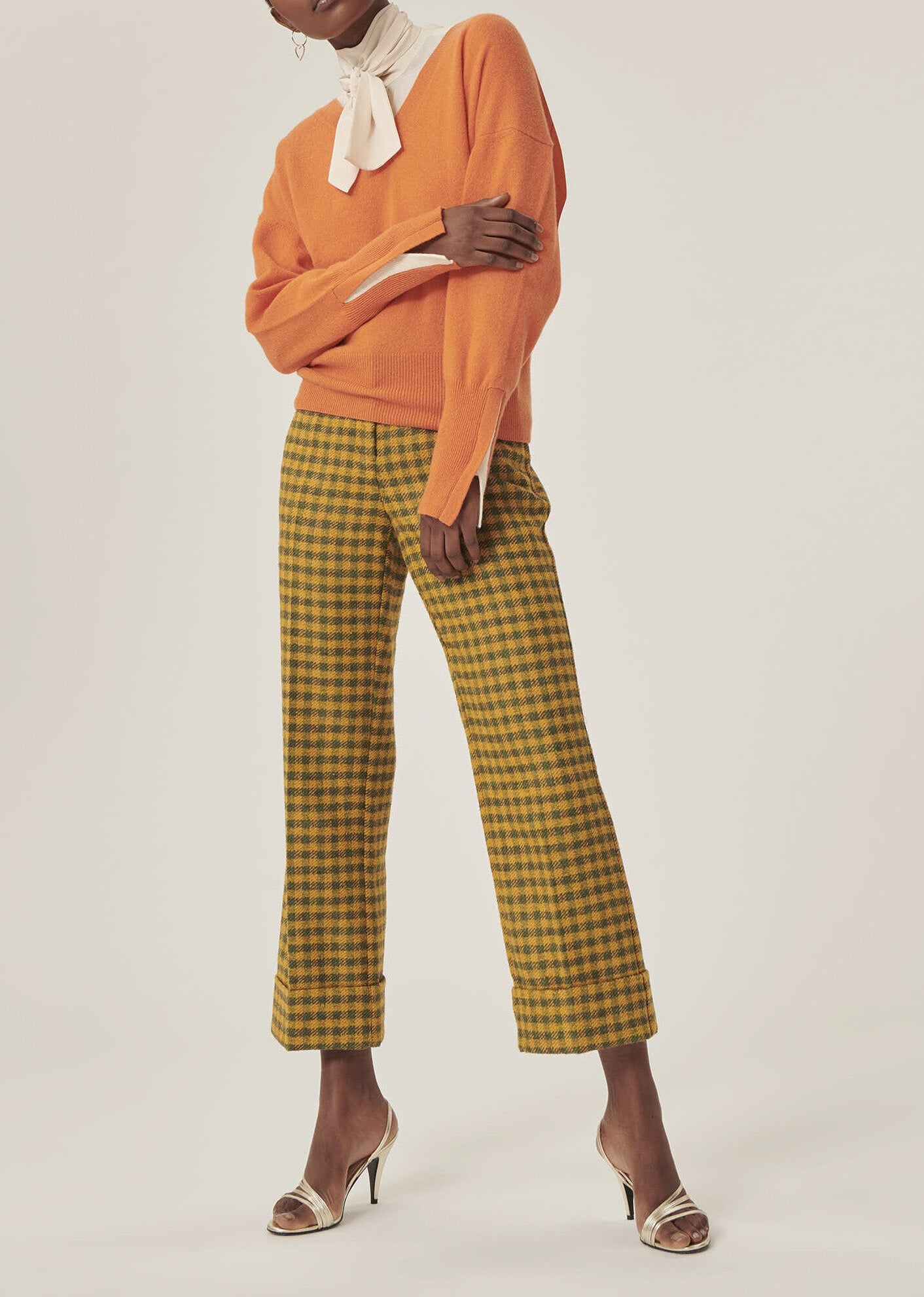 Pull Poudre orange en cachemire Faume - seconde main