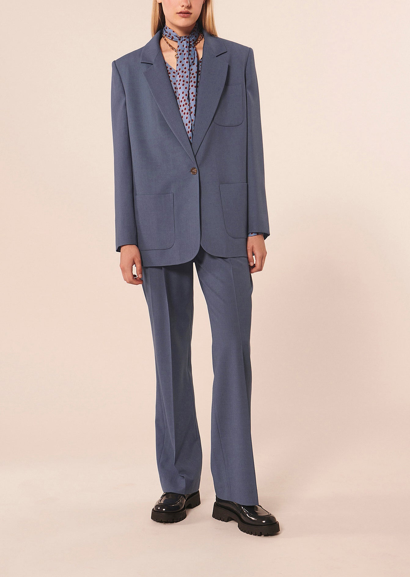 Veste Viggo bleue en laine Faume - seconde main