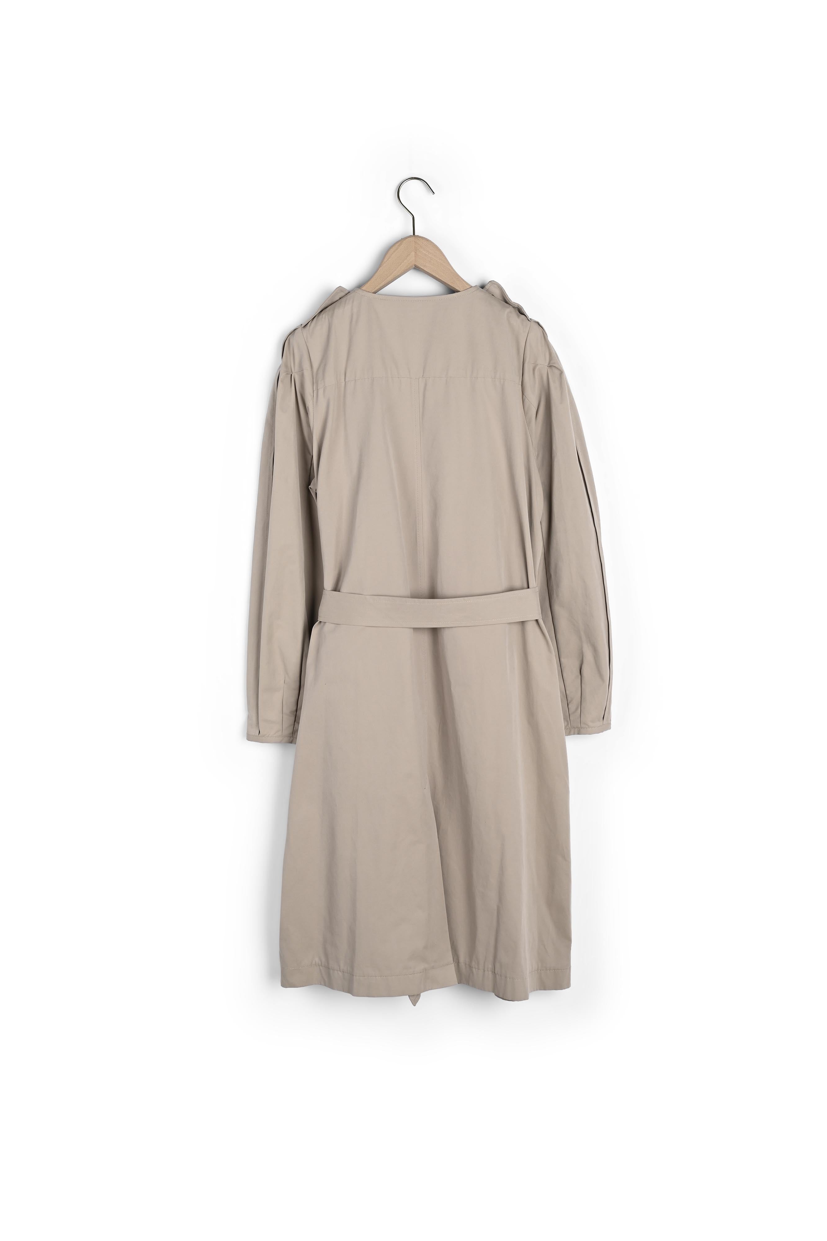 Trench-coat Idylle beige peau de pêche Faume - seconde main