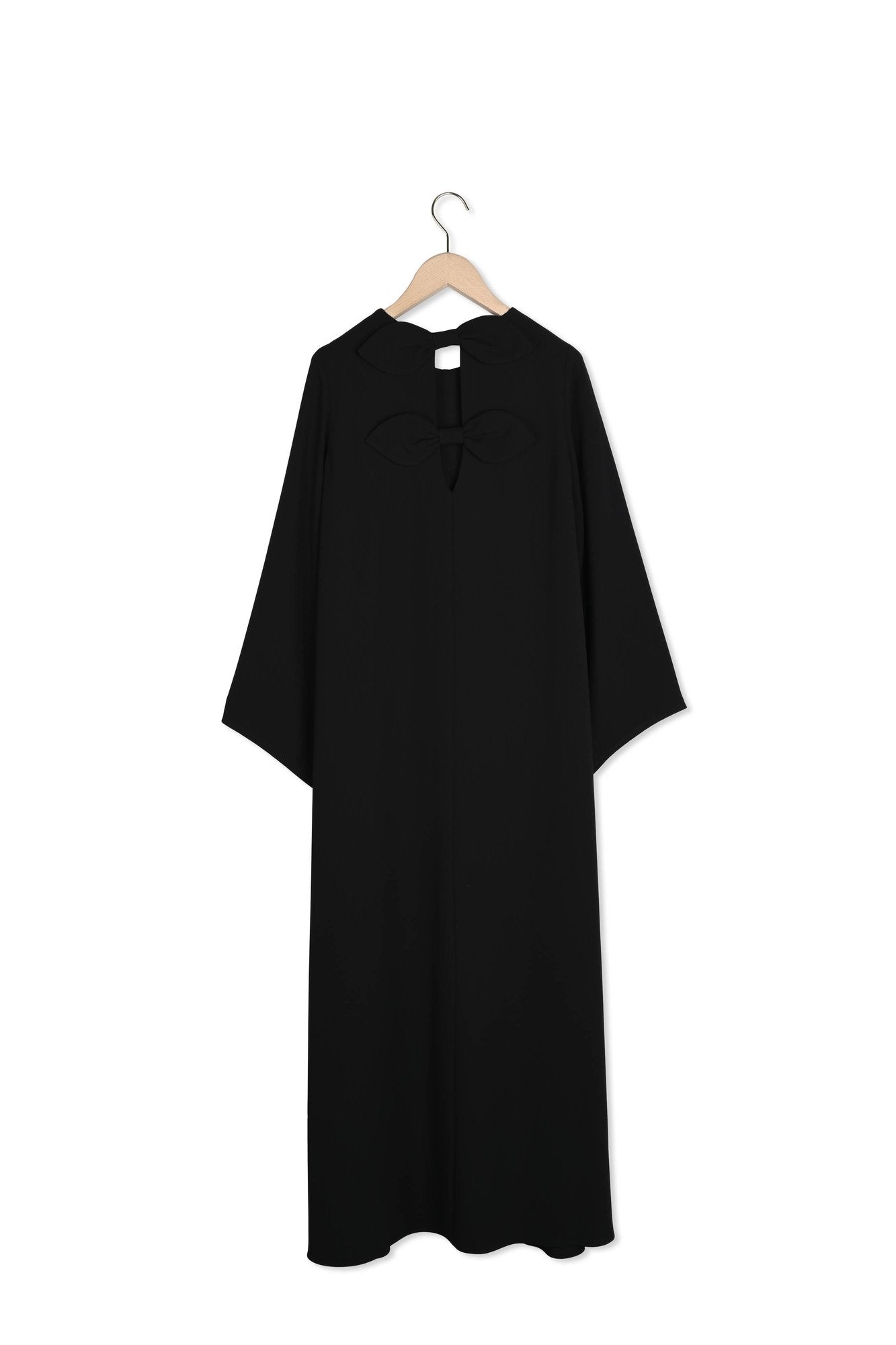 Robe Roxa noire en crêpe Faume - seconde main
