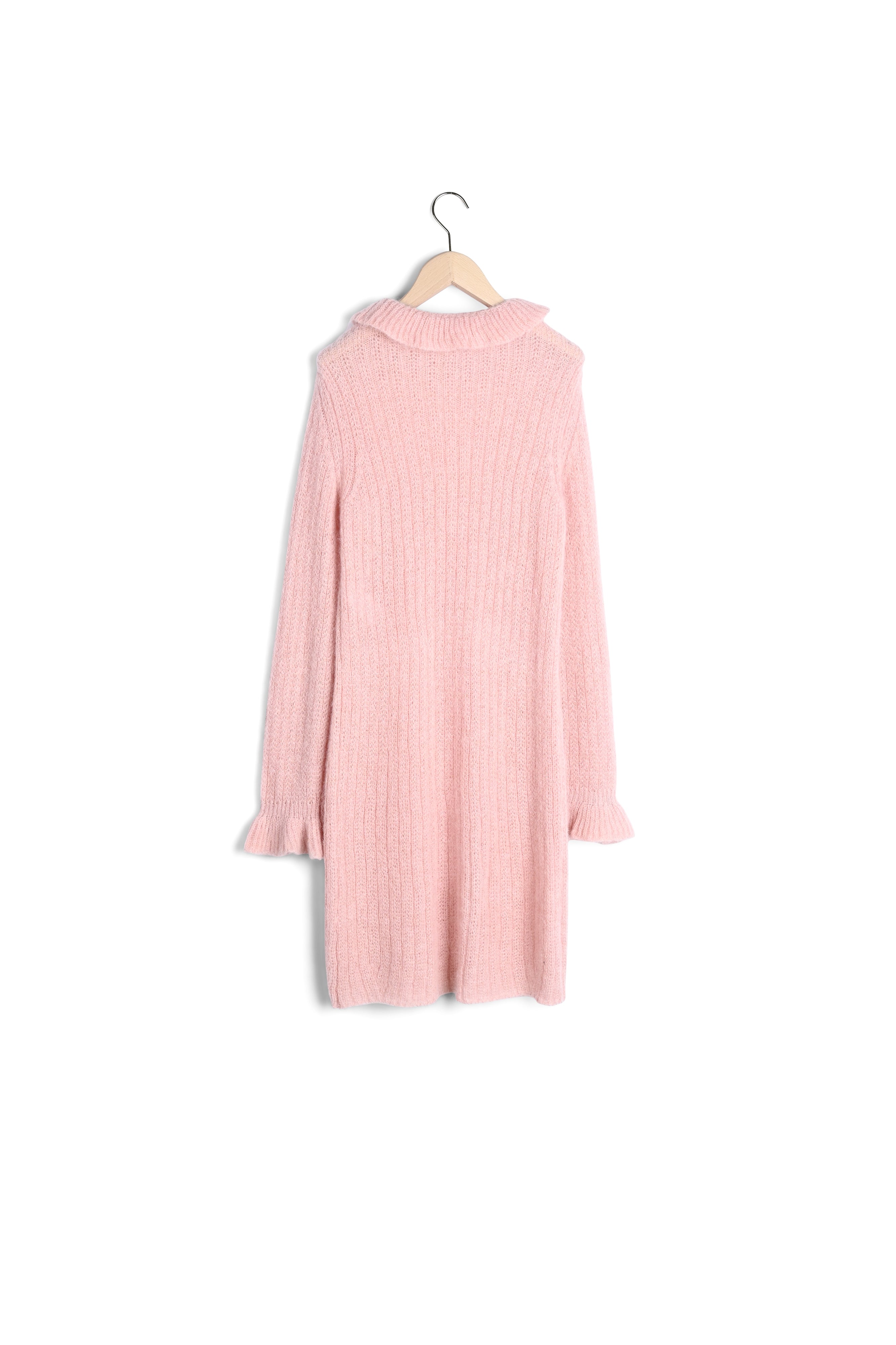 Robe pull Redestro rose en mohair et alpaga Faume - seconde main
