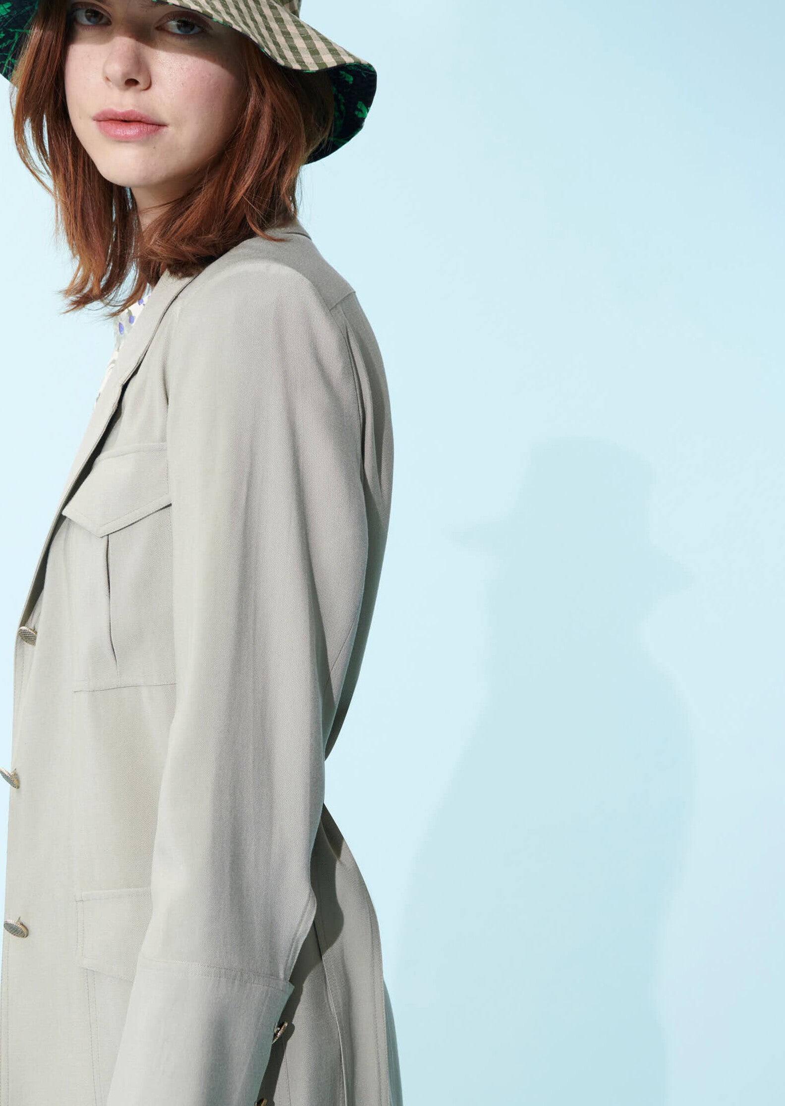 Saharienne Vivi vert pâle fluide en viscose Faume - seconde main