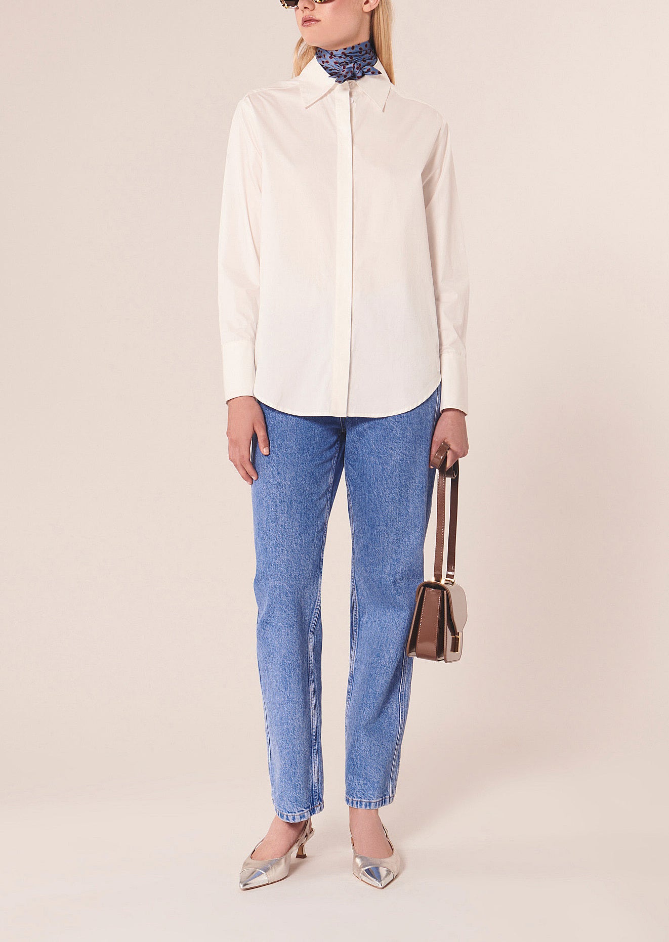 Chemise Clarence blanche en popeline Faume - seconde main