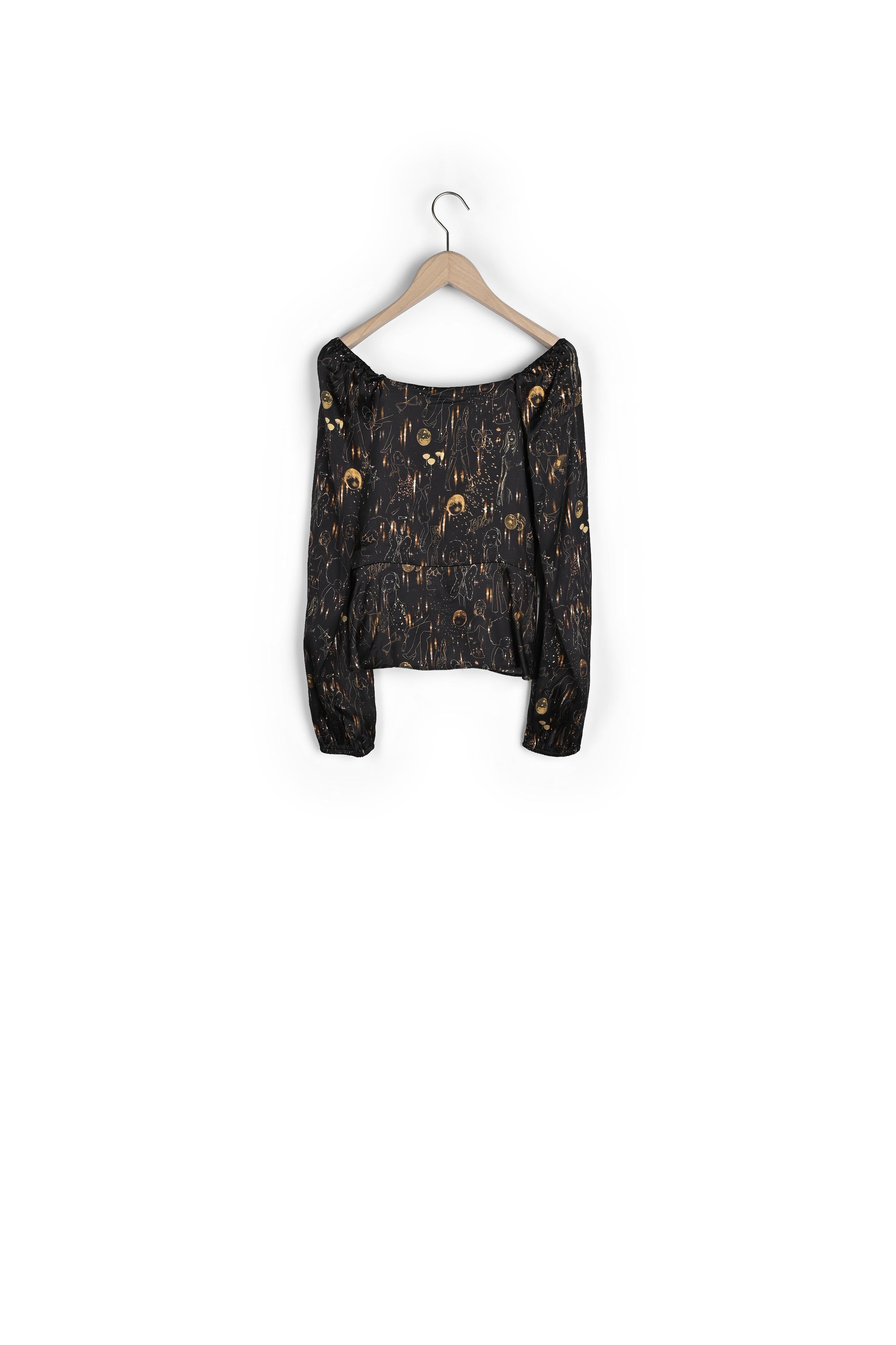 Top Taska noir Tara Party Faume - seconde main