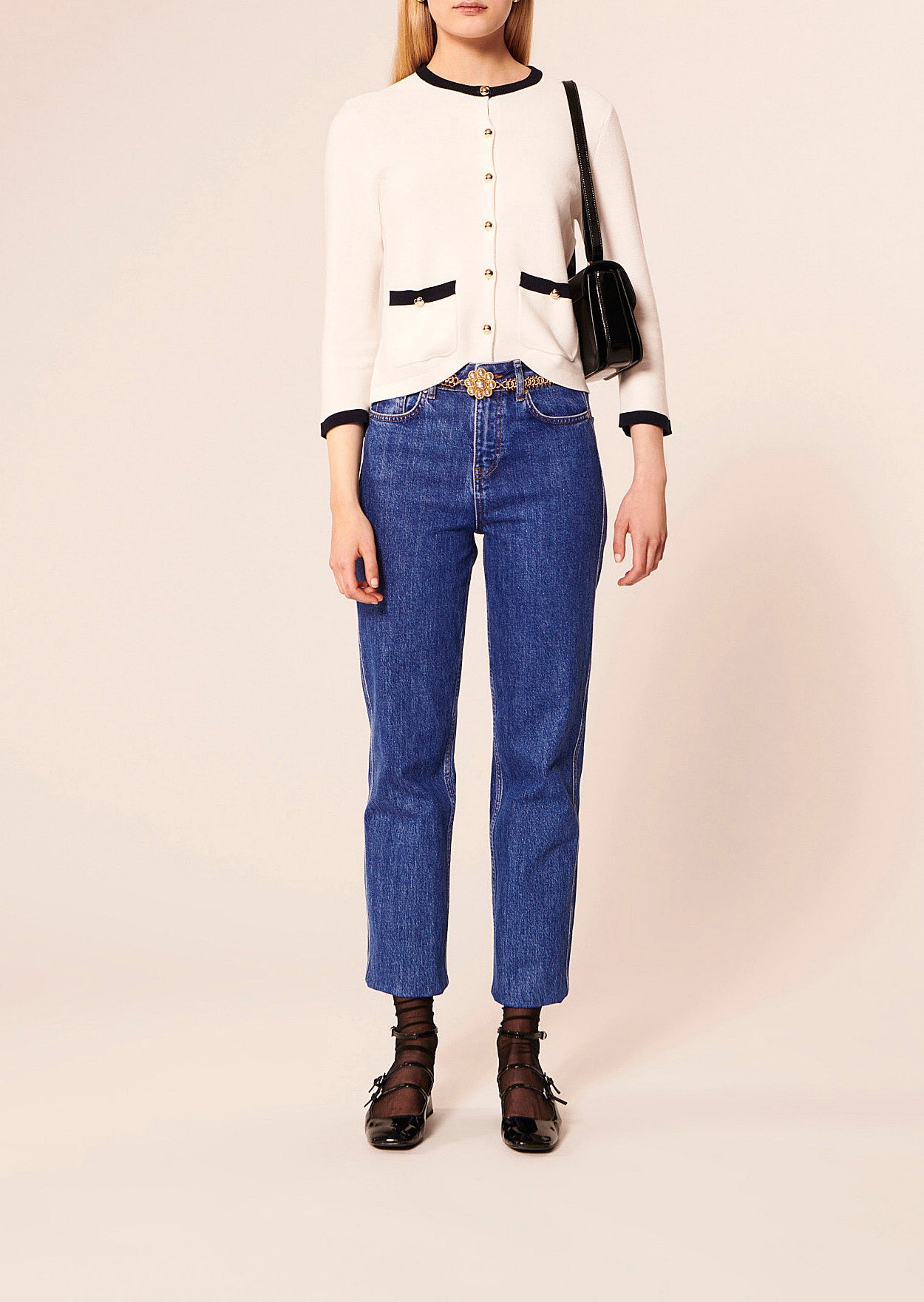 Gilet Georgina écru en coton Faume - seconde main