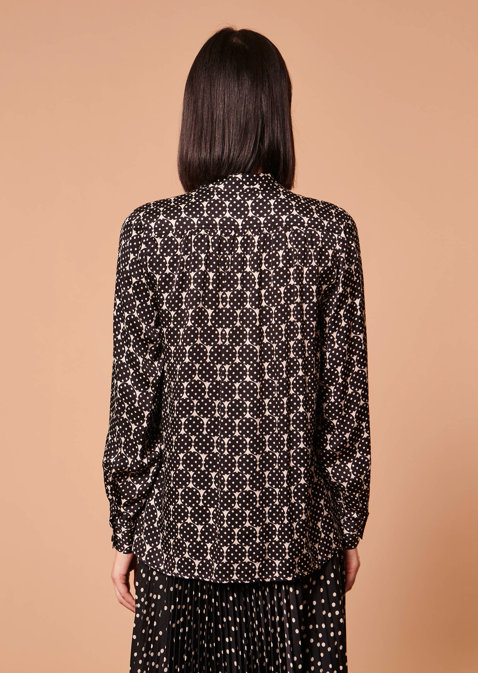 Chemise Charline écrue imprimé à pois Faume - seconde main