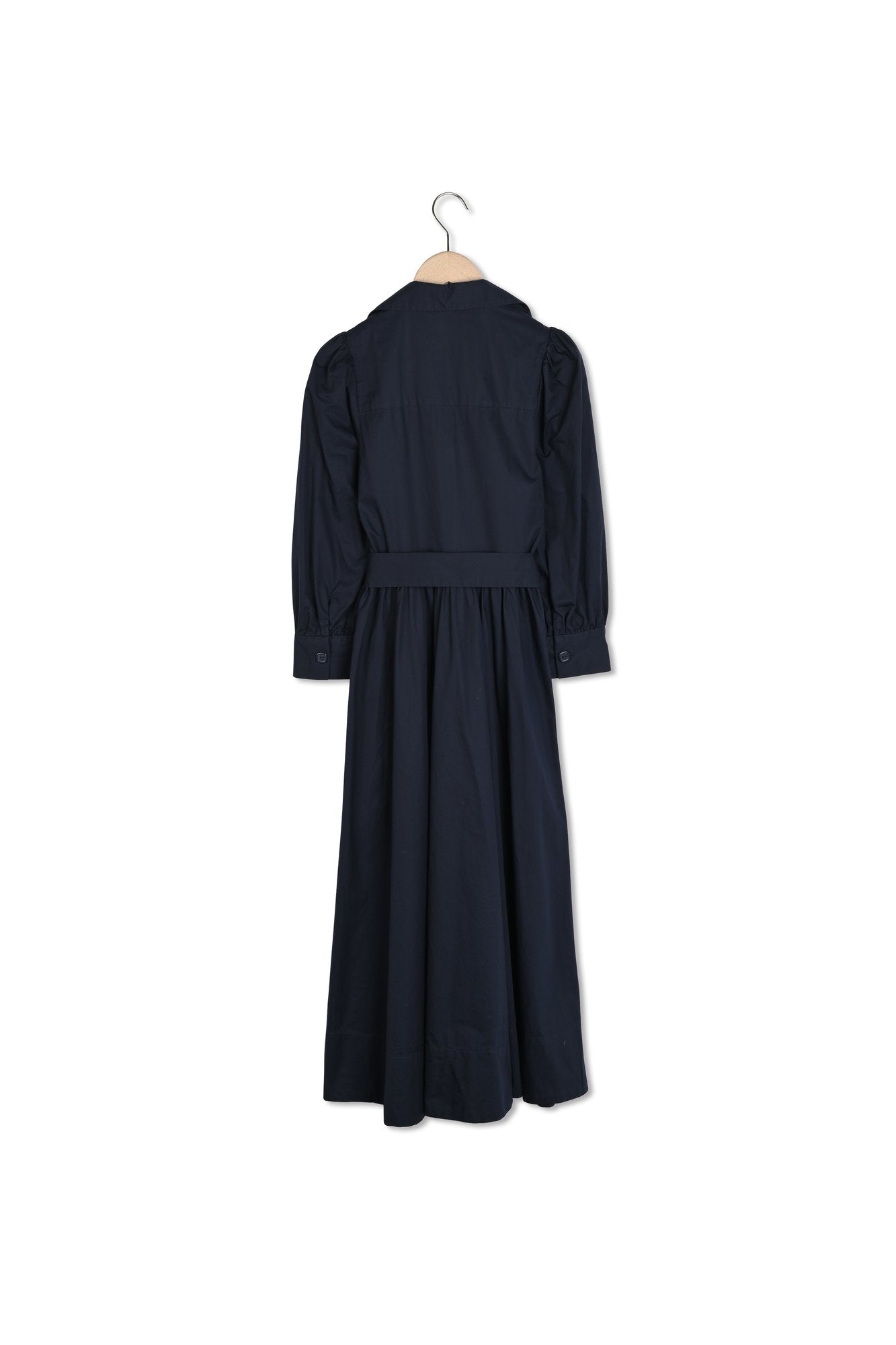 Robe Rivoltine bleu nuit en popeline Faume - seconde main