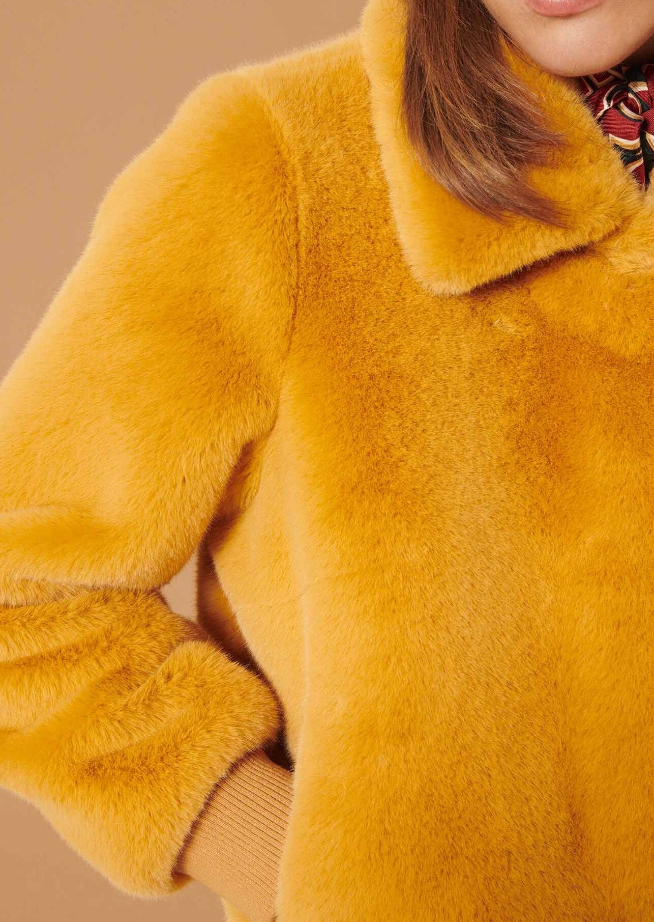 Blouson Bianca beige en fausse fourrure Faume - seconde main