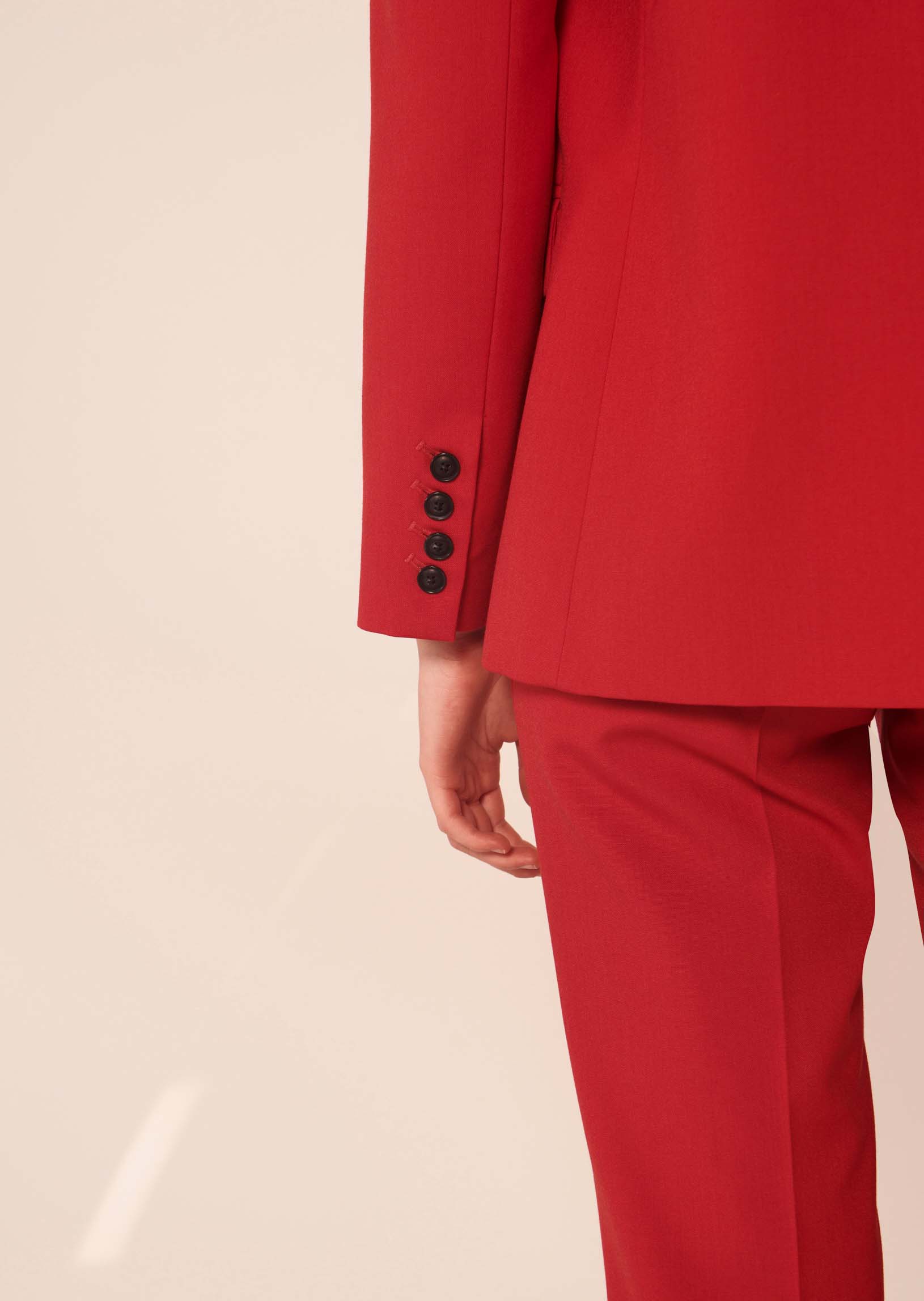 Veste Valentia rouge en laine froide Faume - seconde main