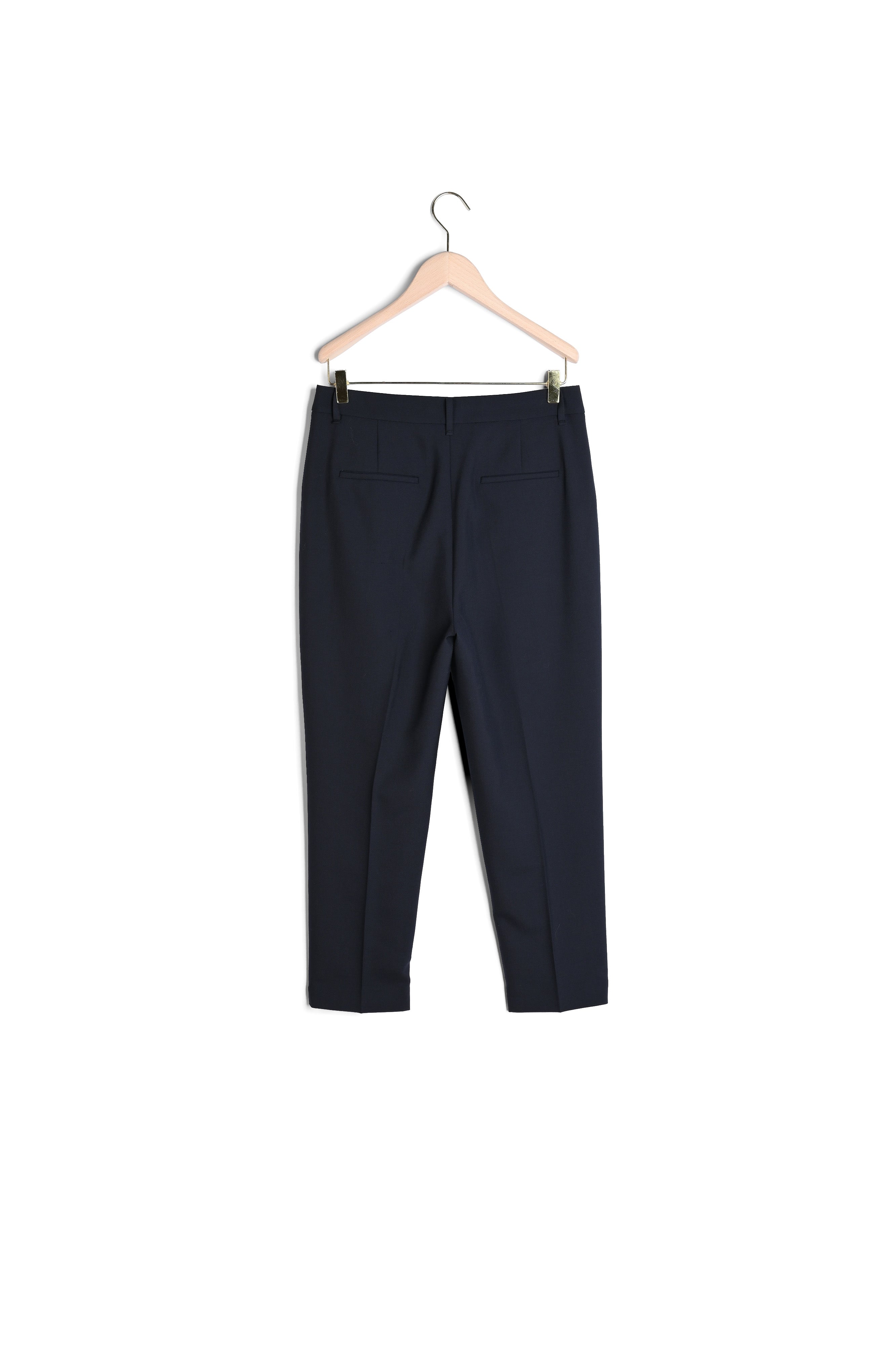 Pantalon Philippine bleu nuit en laine froide Faume - seconde main