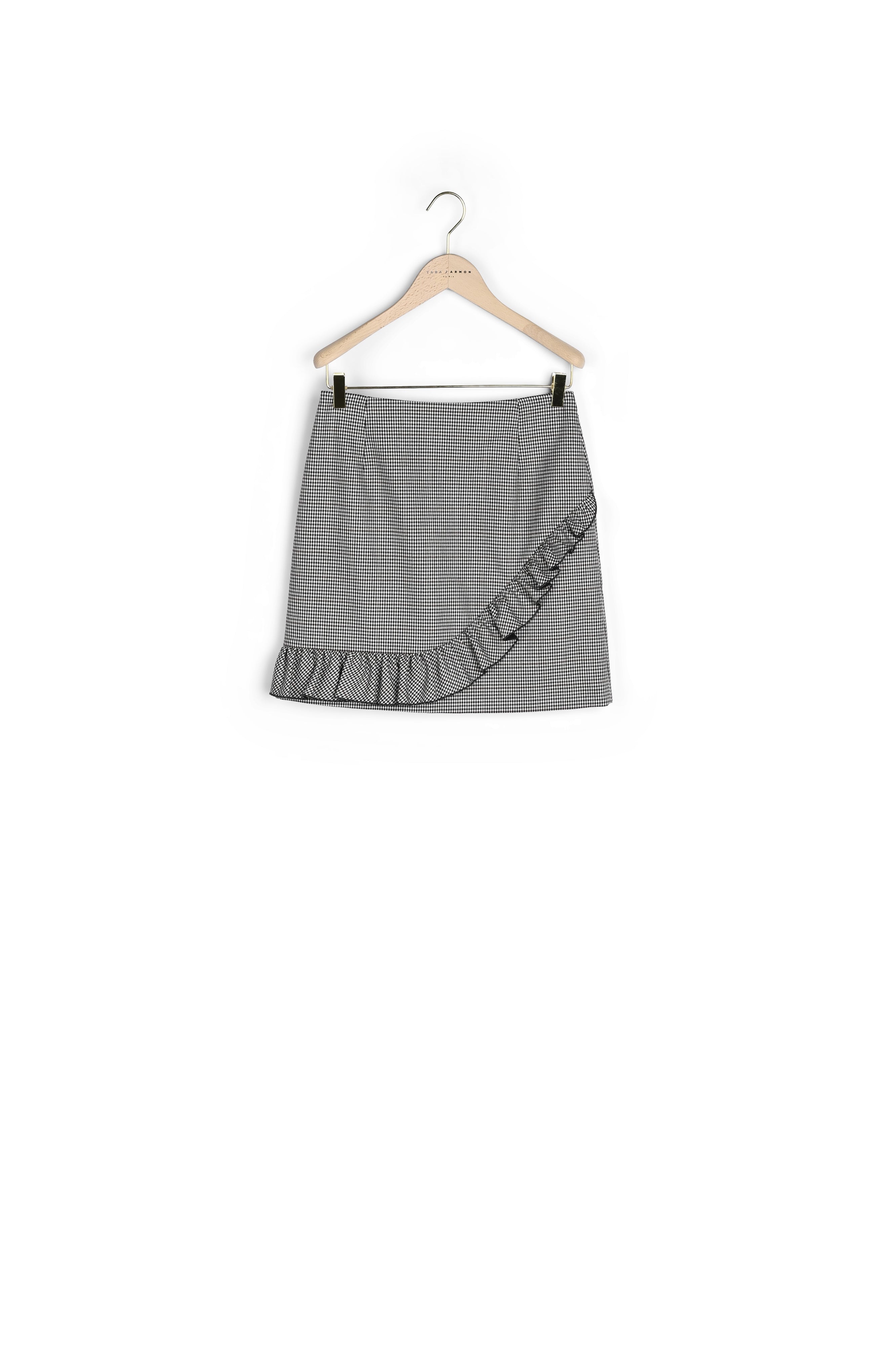 Jupe écrue carreau York technique à volants Faume - seconde main