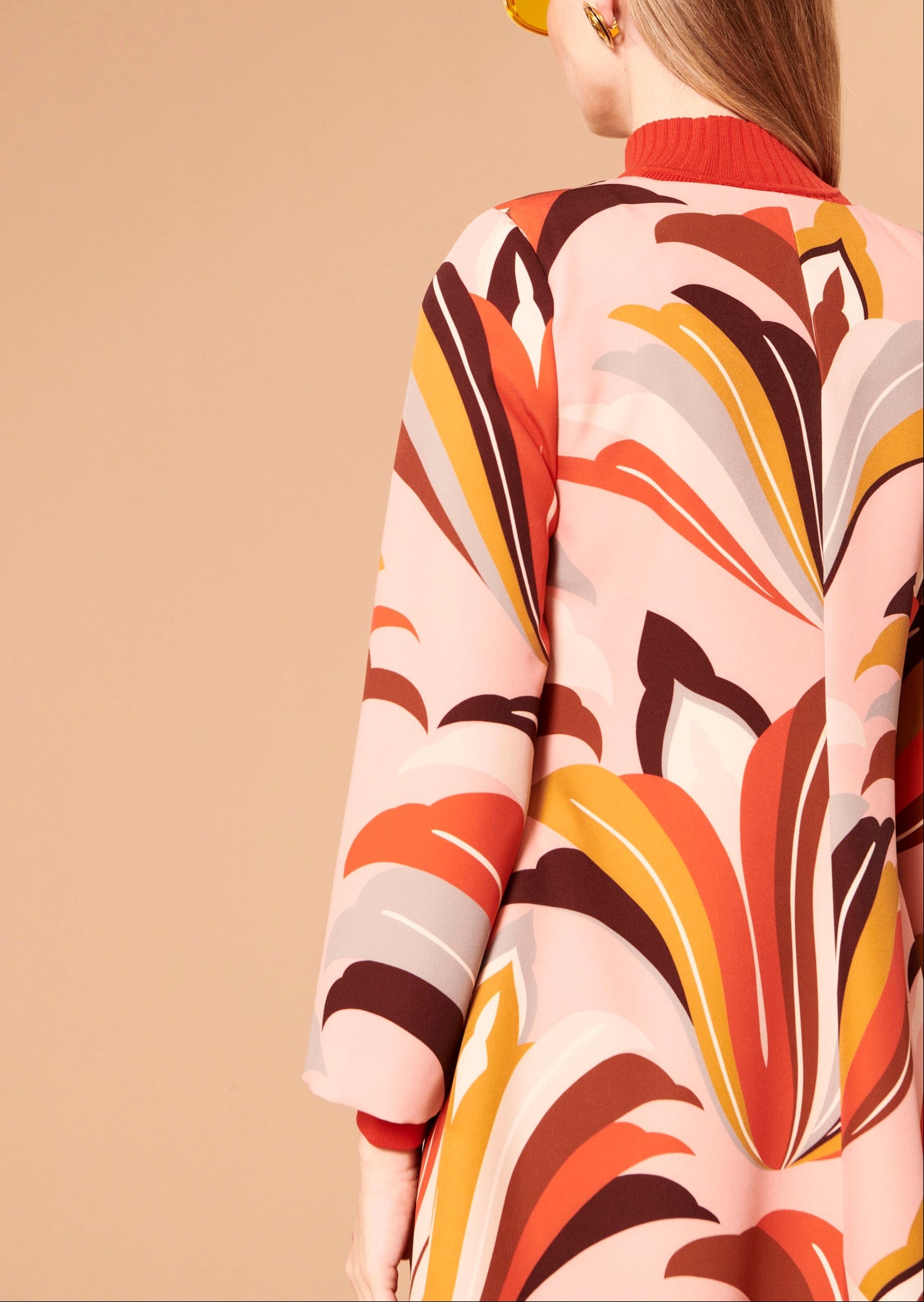 Robe Rosita marron imprimé graphique Faume - seconde main